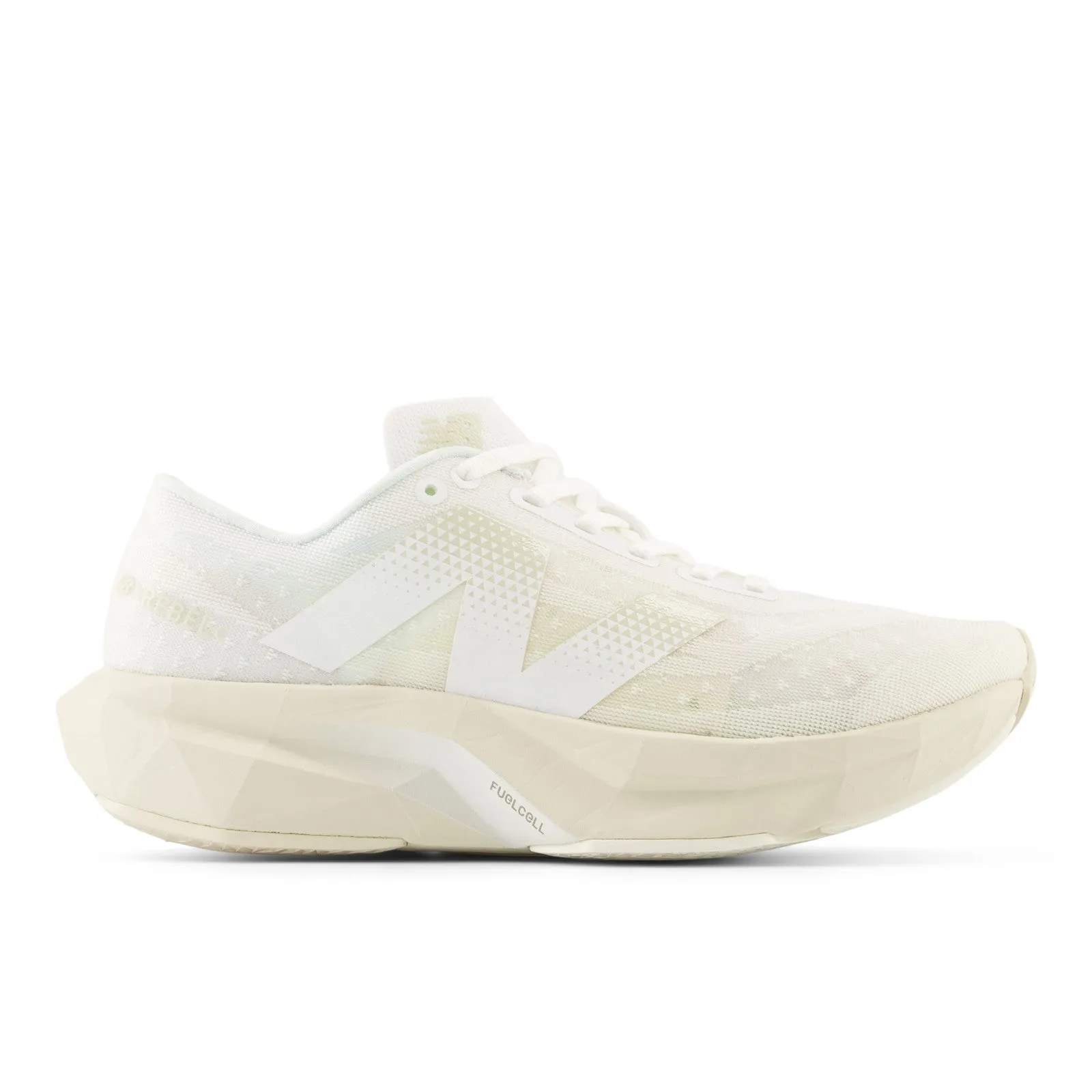 synthetic leather Global Fit WOMEN'S FUELCELL REBEL V4 - B - LJ4 WHITE/LINEN/SEA SALT