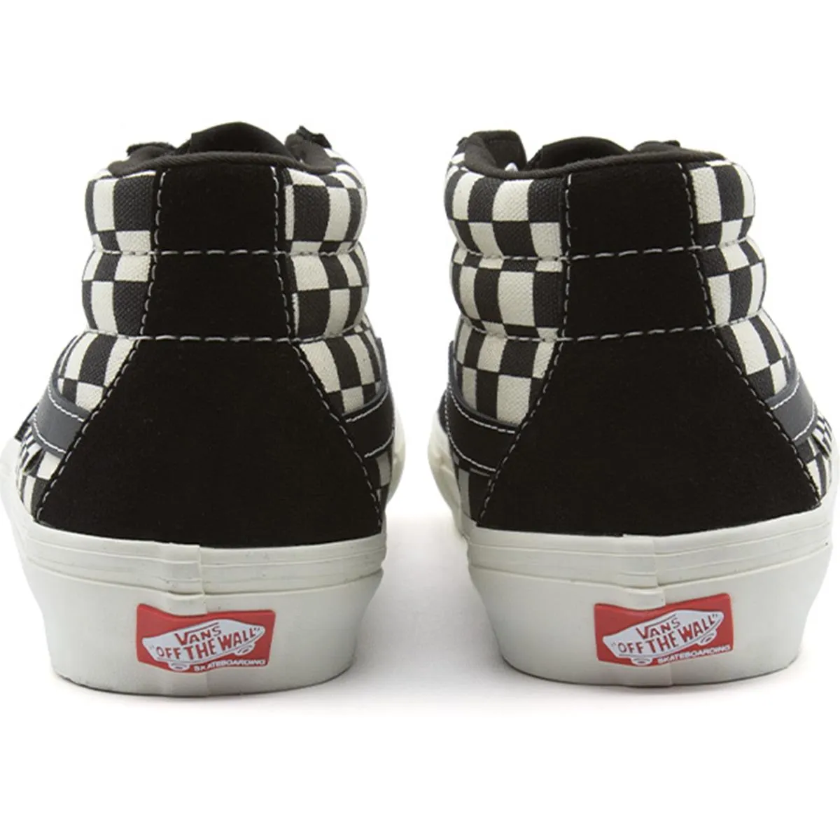 Vans Skate Grosso Mid - Checkerboard Black/Marshmallow Easy To Clean Firm Ground