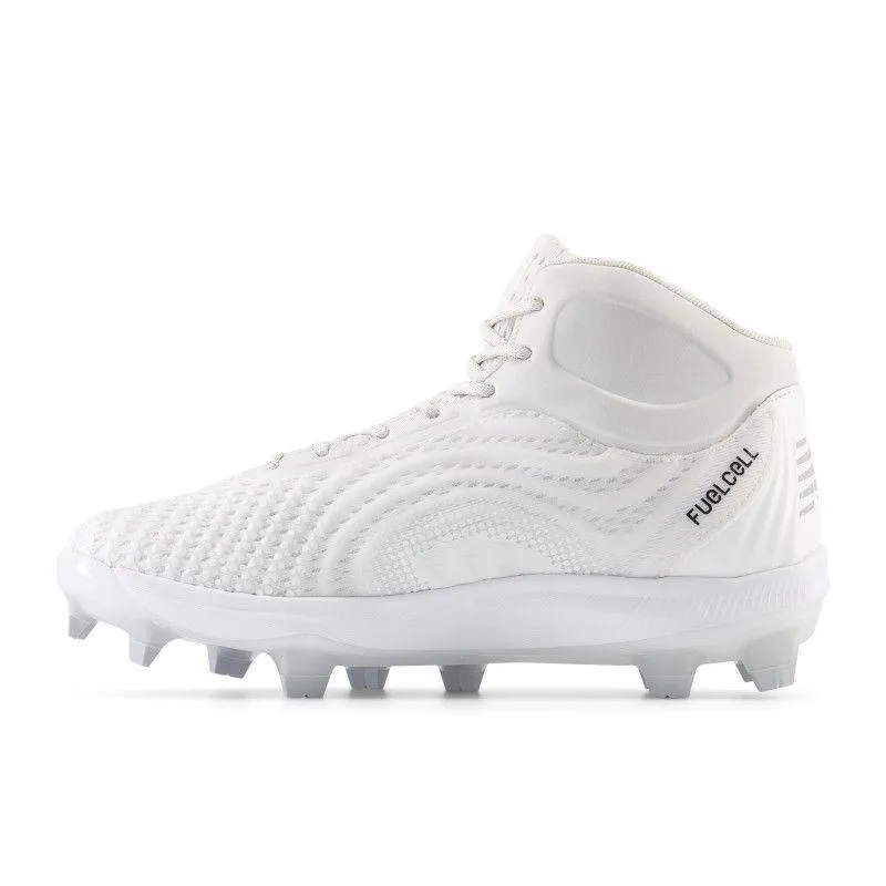 Sun Guard New Balance Men's FuelCell 4040 V7 Mid-Molded Baseball Cleats - White / Raincloud - PM4040W7