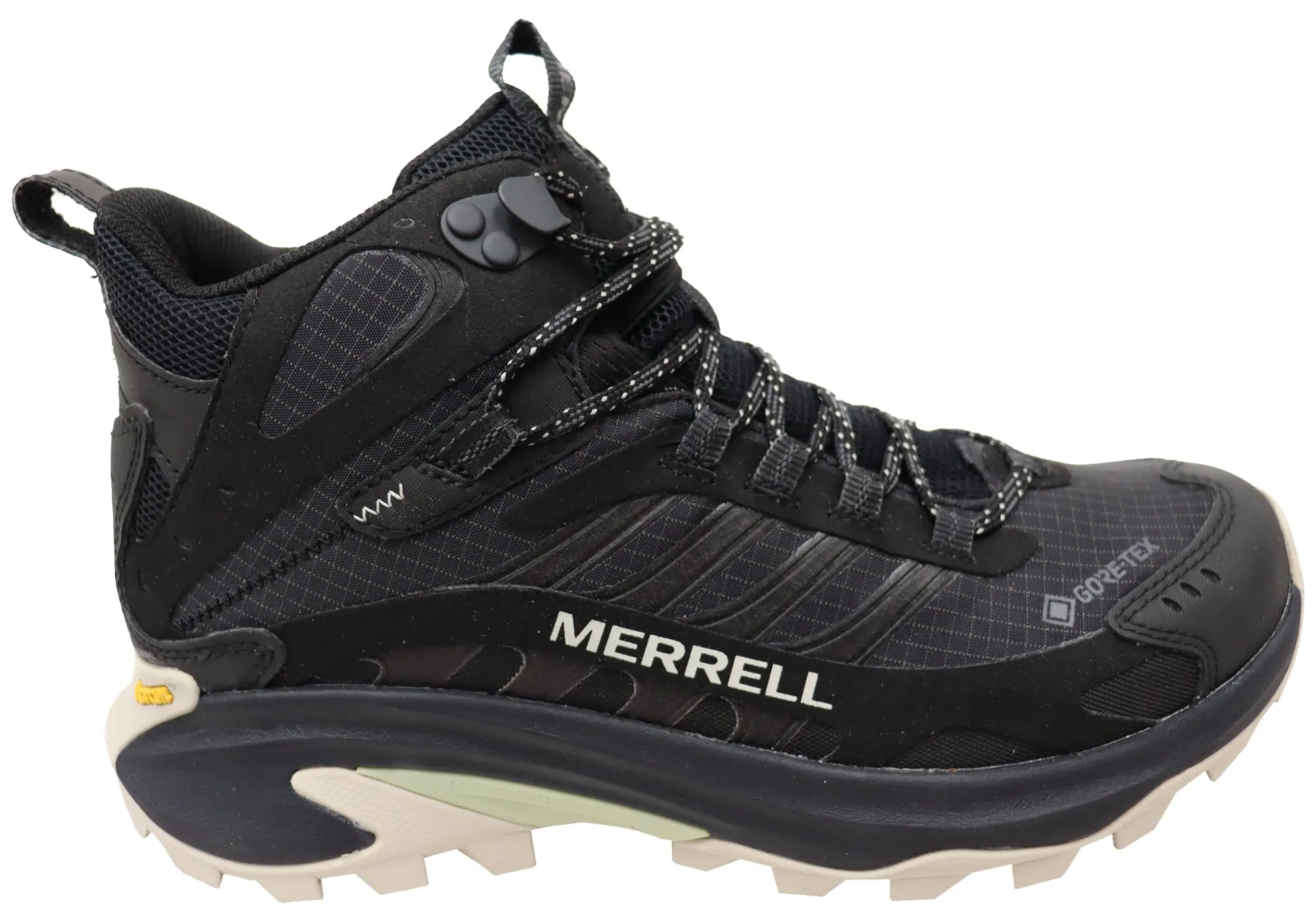 Abrasion Resistant Toe Cap Stylish performance Merrell Womens Moab Speed 2 Mid Gore Tex Comfortable Lace Up Boots