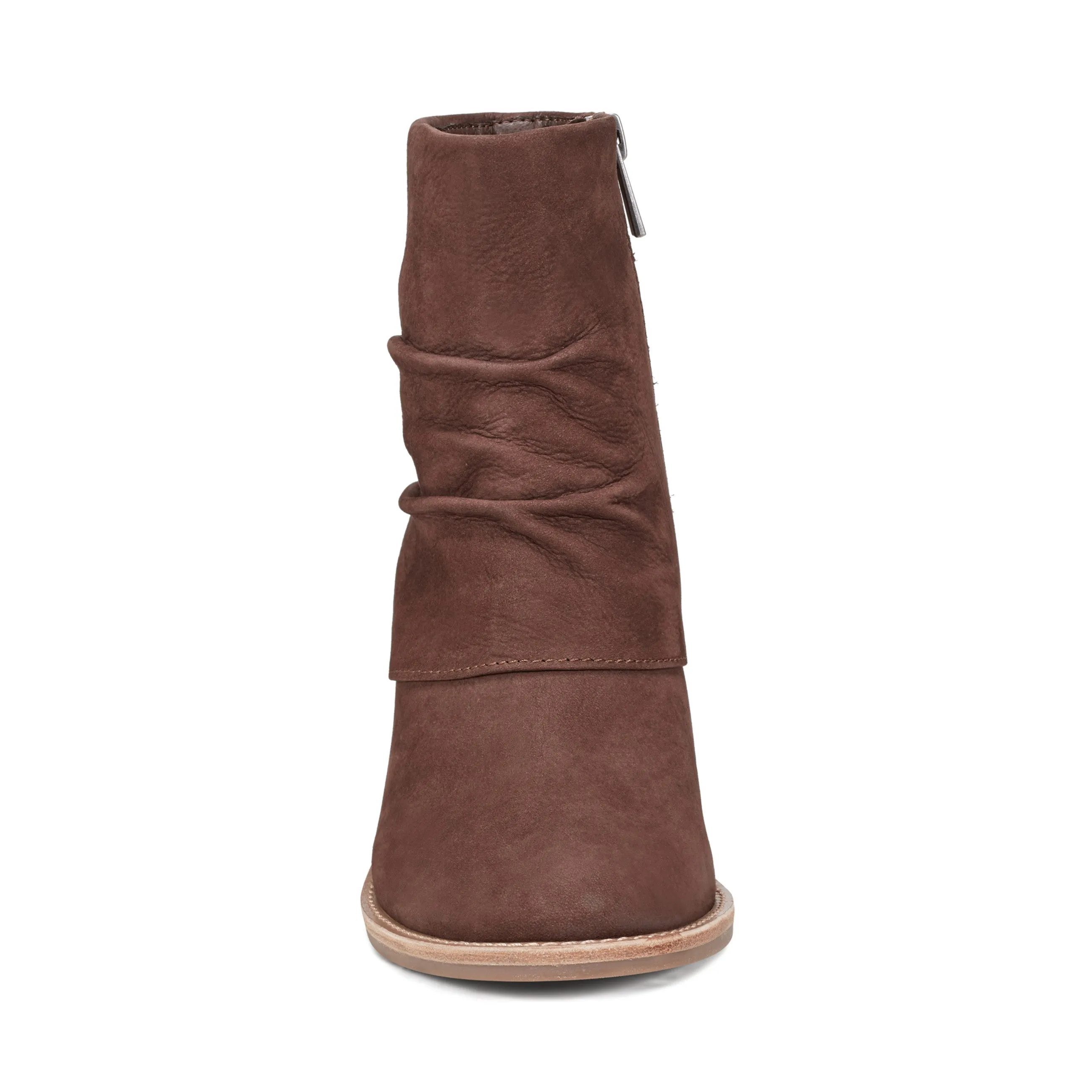 Savvy Block Heel Ruched Casual Booties Comfortable Wear