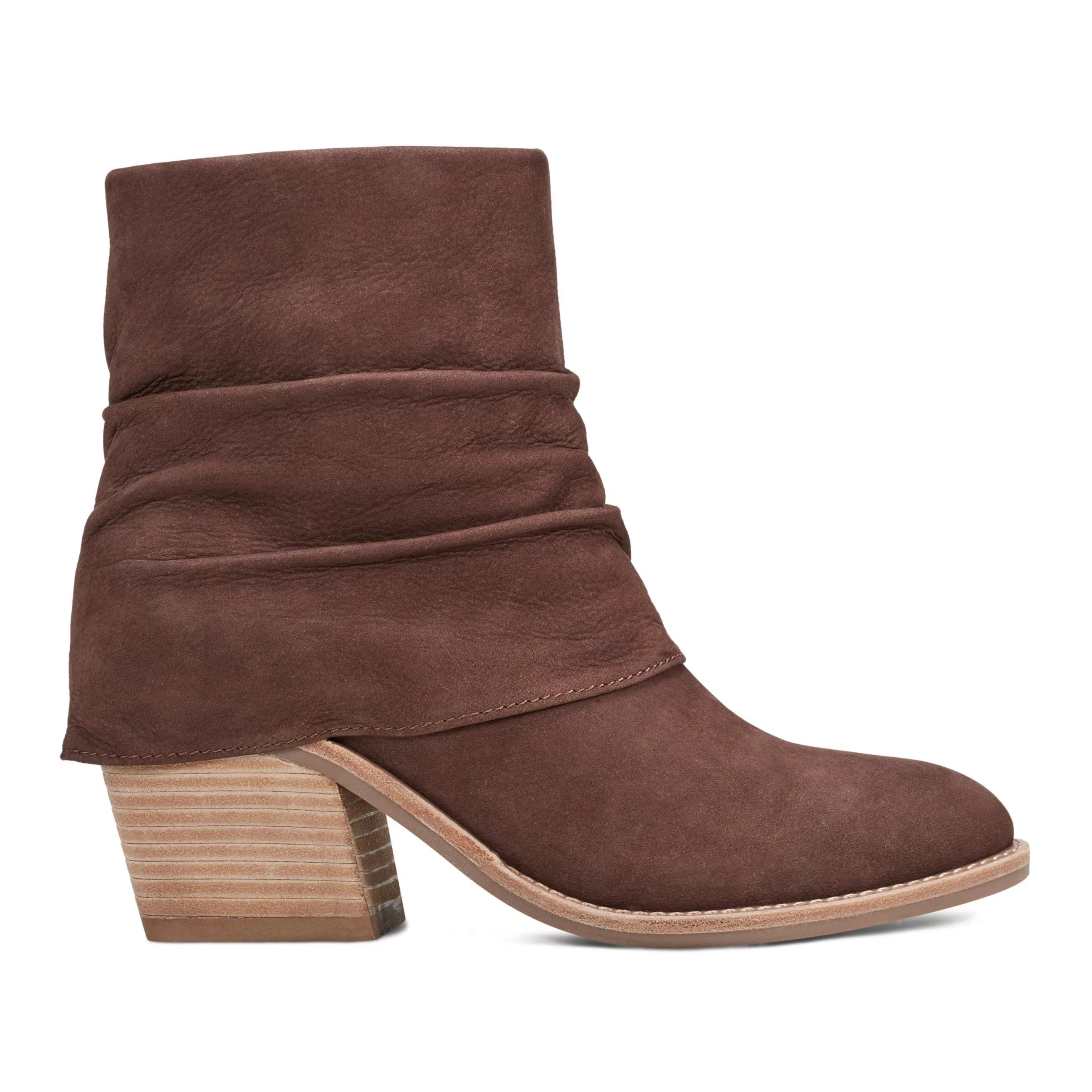 Savvy Block Heel Ruched Casual Booties Global Cool Breathable Daily Walk