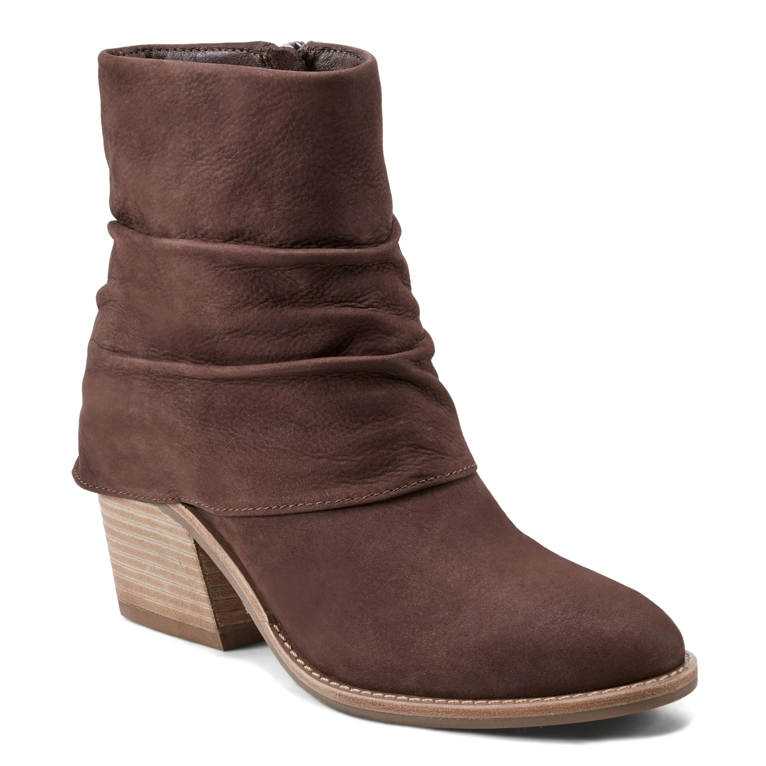 Savvy Block Heel Ruched Casual Booties Grab Now Party Glow