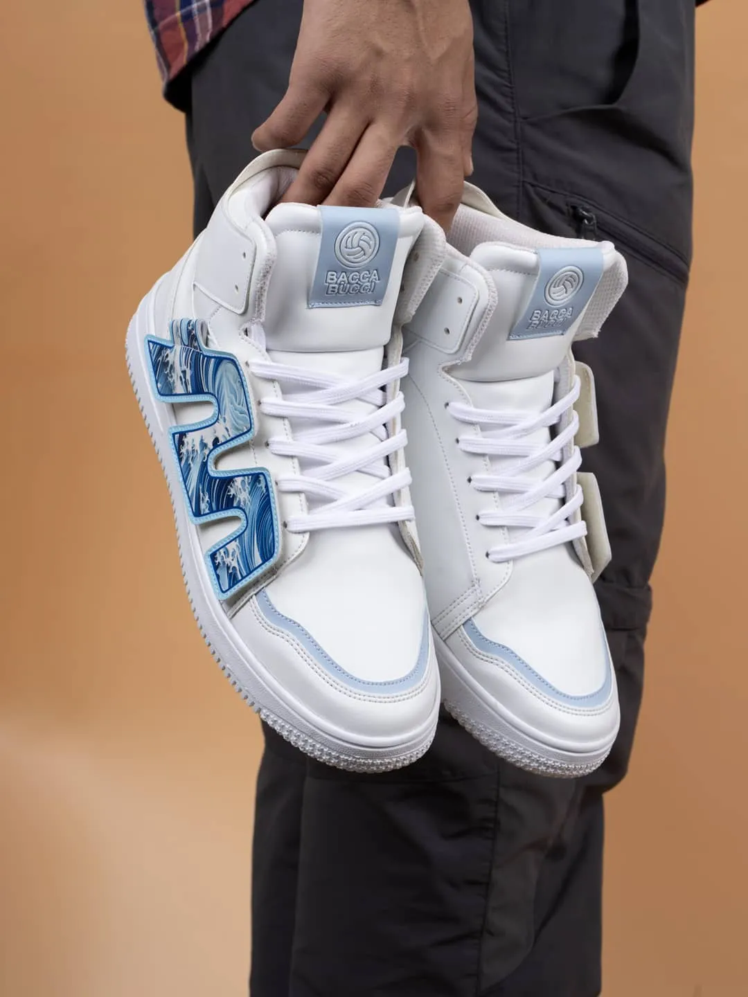 Bacca Bucci High-Top PATCH-PLAY Men's Sneakers Durable Fabric