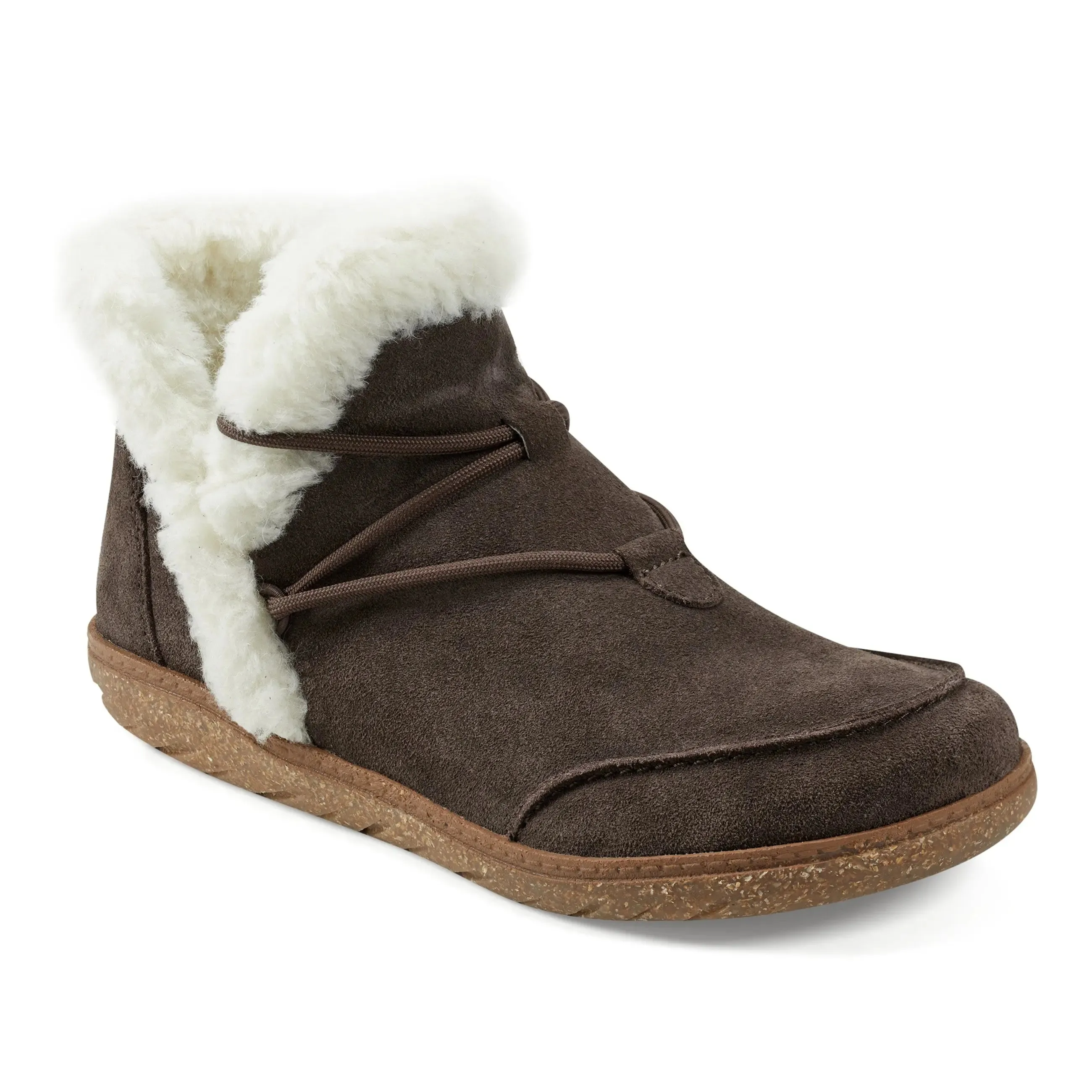 Comfort Tongue Fleet Cold Weather Lace-up Casual Booties