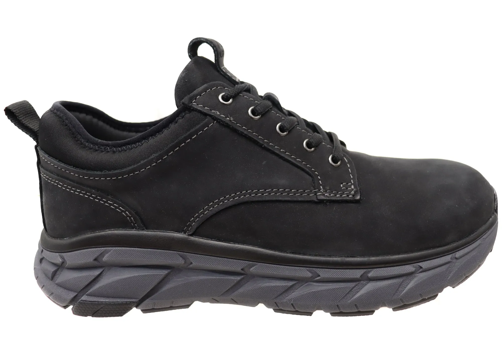 Align Protech Verdell Mens Leather Wide Fit Arch Support Sneakers Shock-absorbent