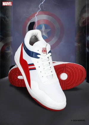 Parkour Hike Lifestyle Ready Marvel Men's White Casual Sneakers | Cushioned & Lace up Outdoor Style