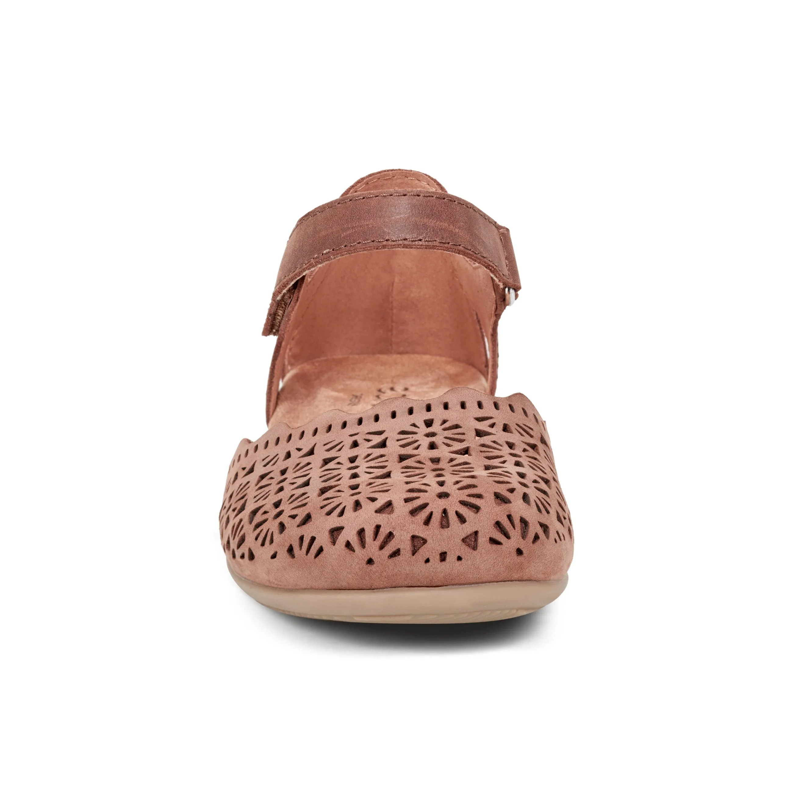 Bronnie Casual Slip-On Perforated Sandals Breathable Lining Calm Step