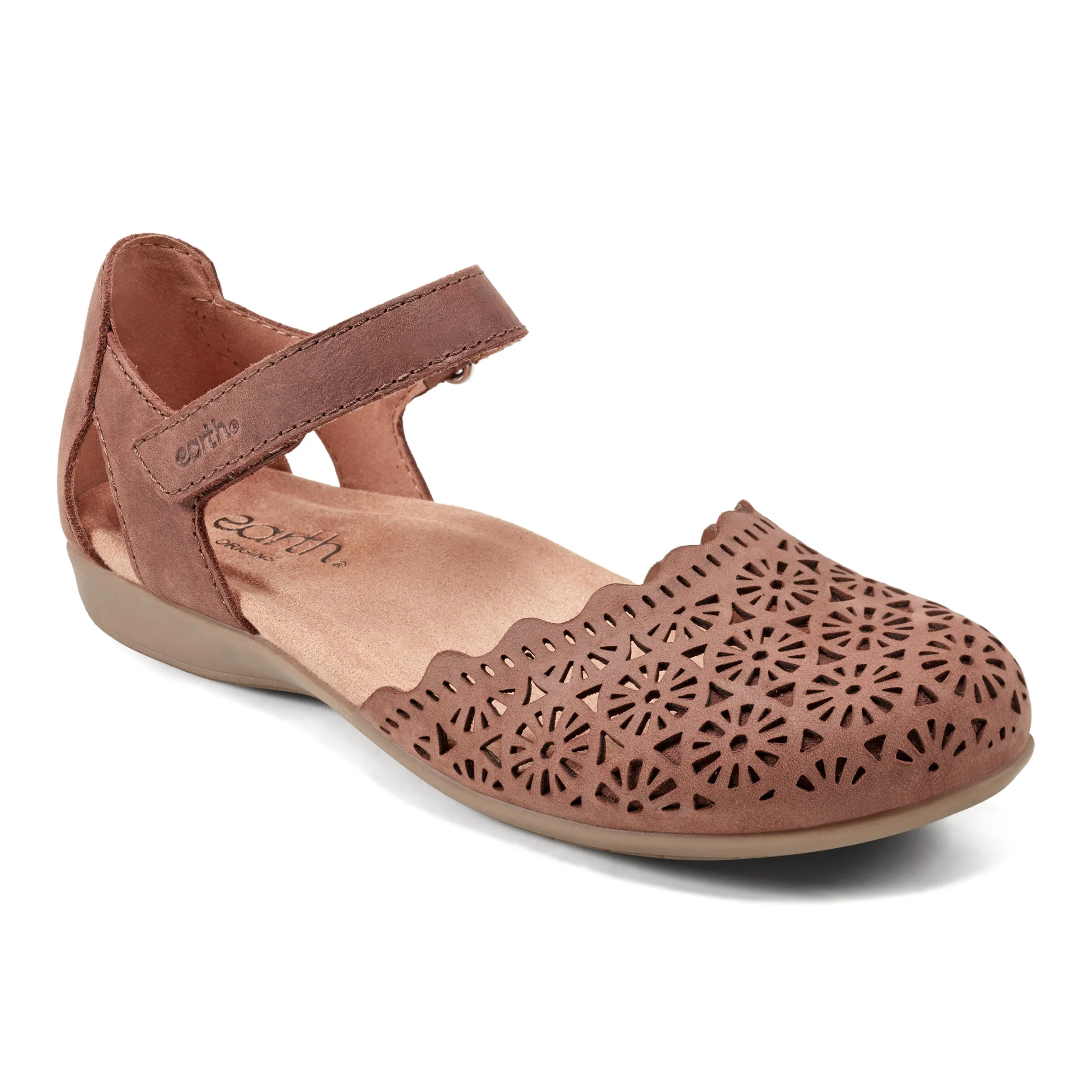 Bronnie Casual Slip-On Perforated Sandals Spring Bloom Comfort Lining