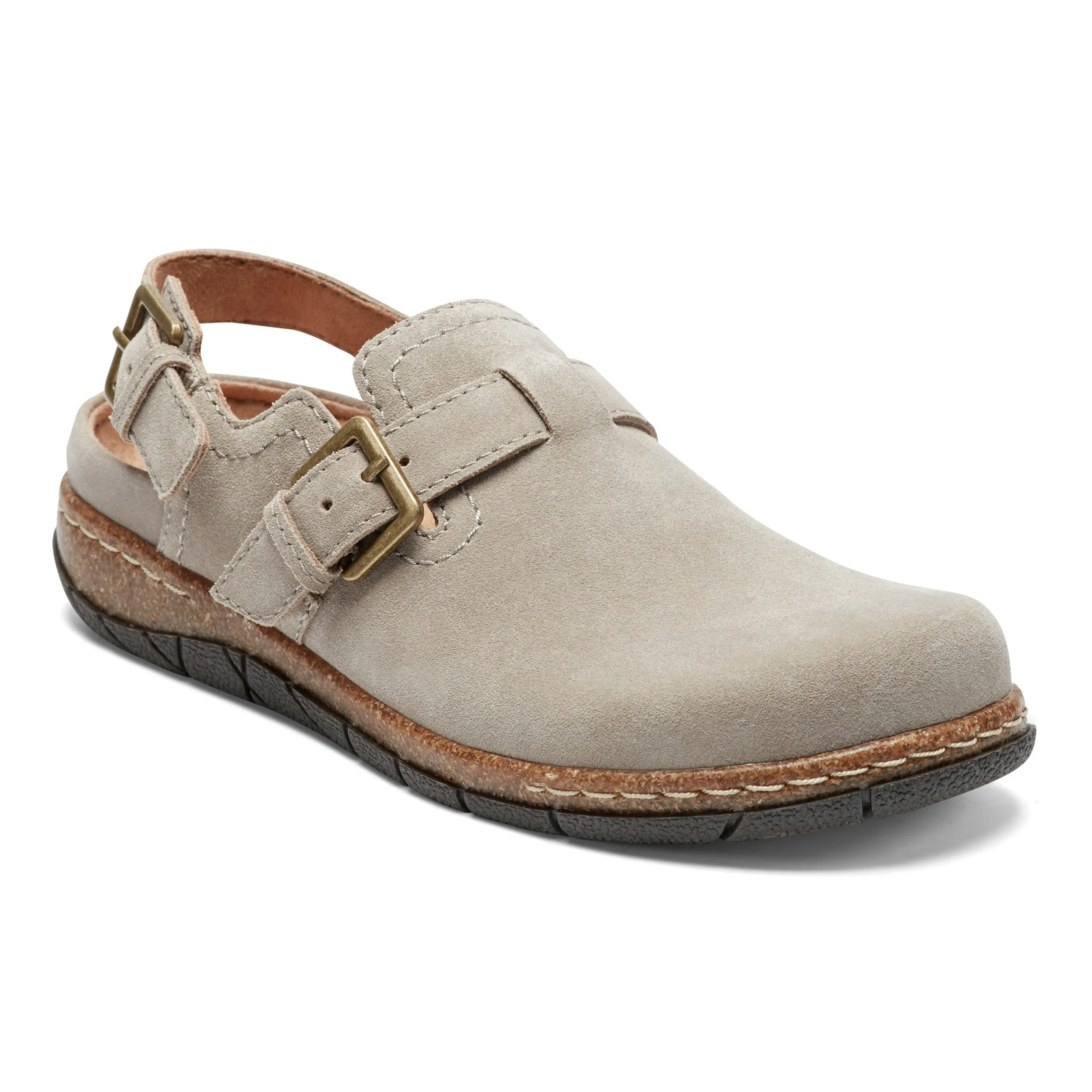Elmonte Round Toe Slingback Clogs Dad Style