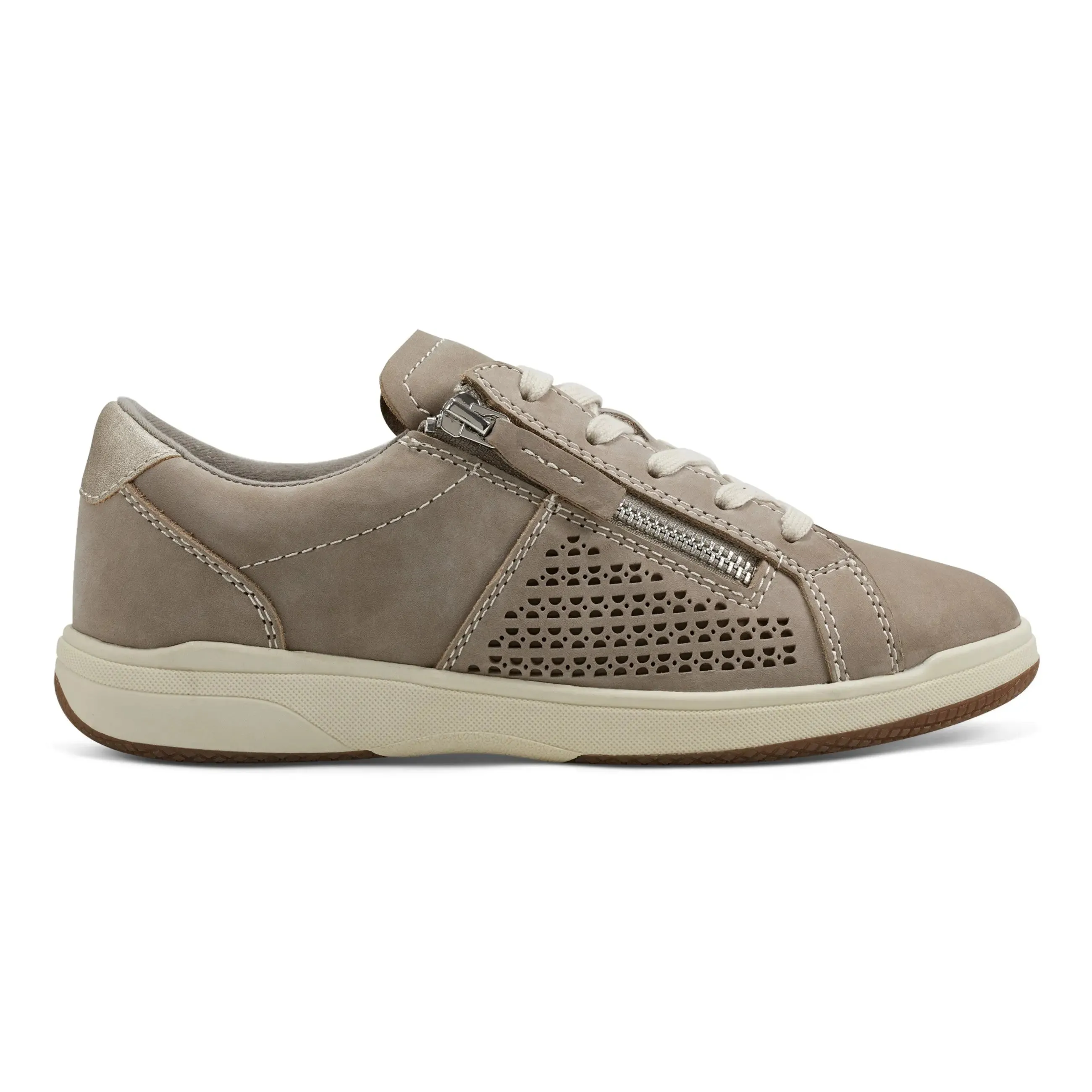 Seamless Fit Work Commute Hero Mode Netta Round Toe Casual Lace-up Sneakers