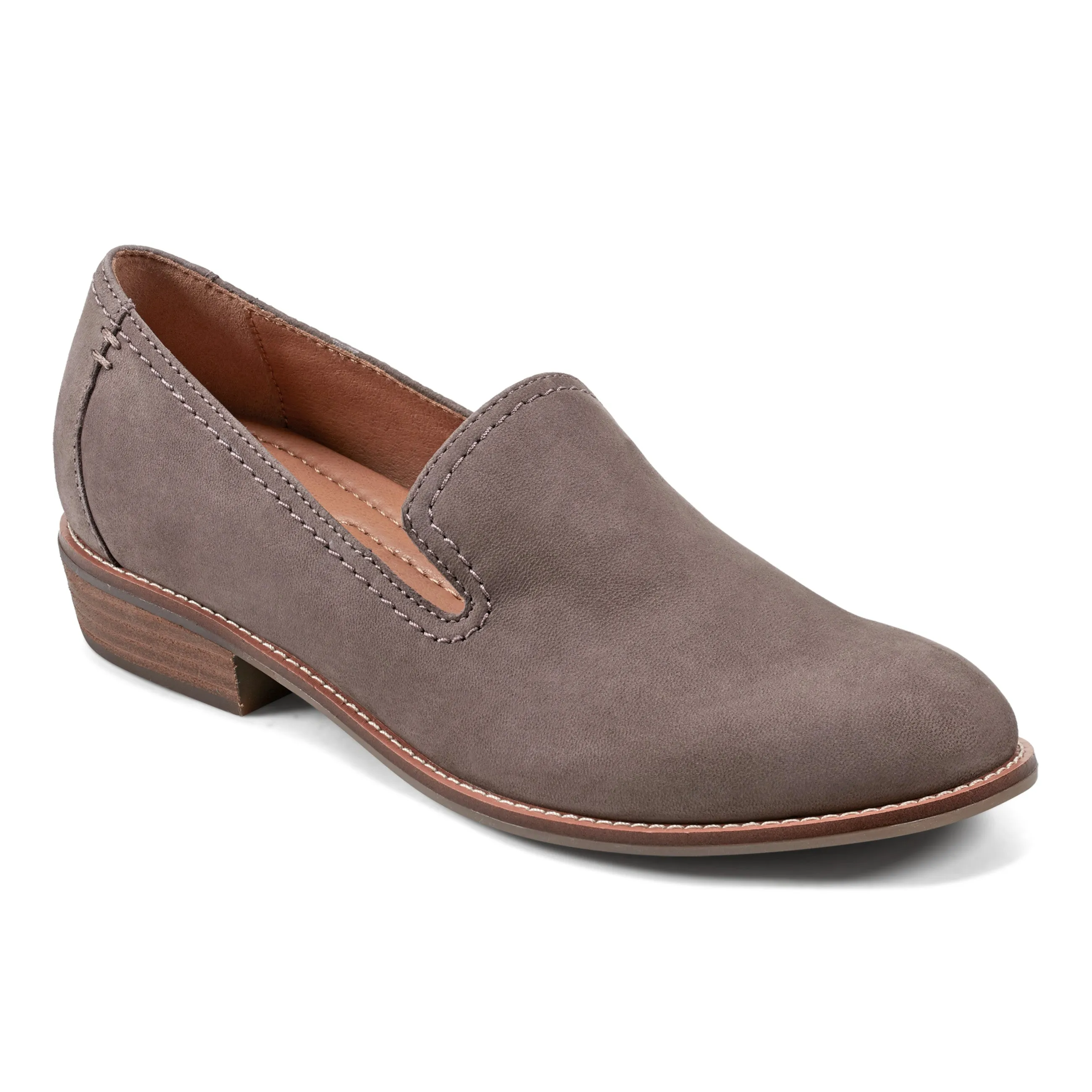 Eco Friendly Office Workers Modern Edge Edna Round Toe Casual Slip-on Flat Loafers