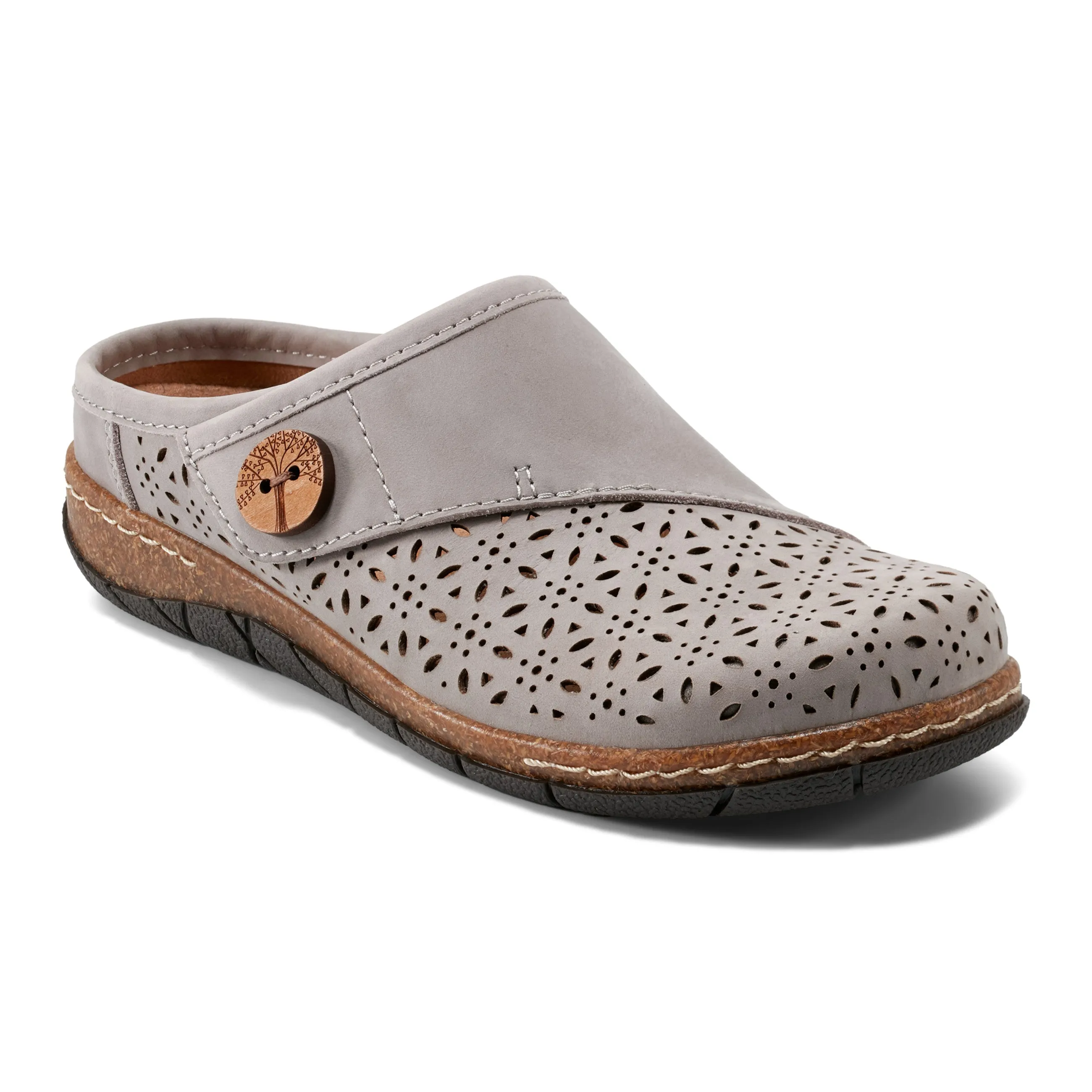 Erinn Round Toe Casual Slip-on Flat Clogs Comfortable Insole