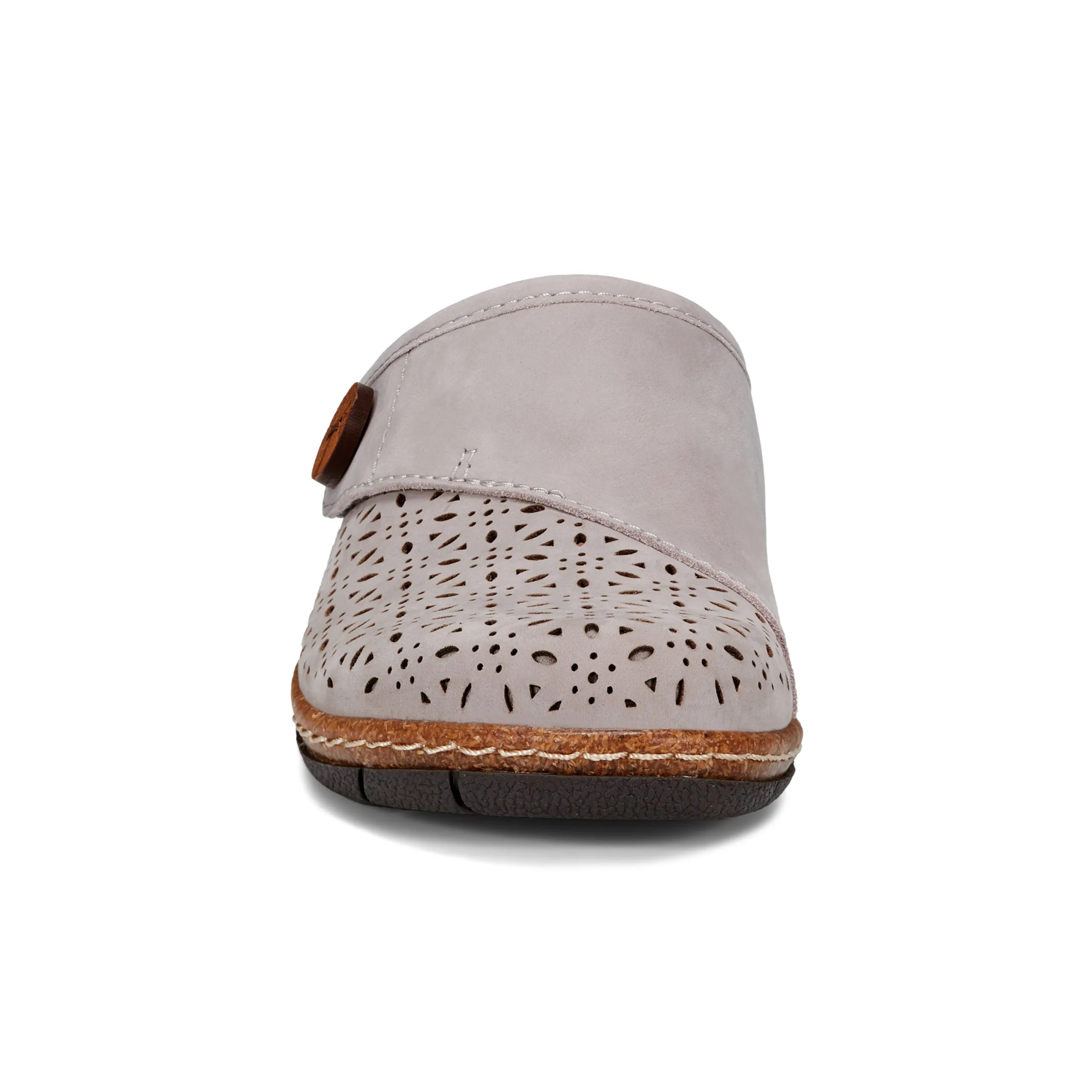 heel cup Erinn Round Toe Casual Slip-on Flat Clogs
