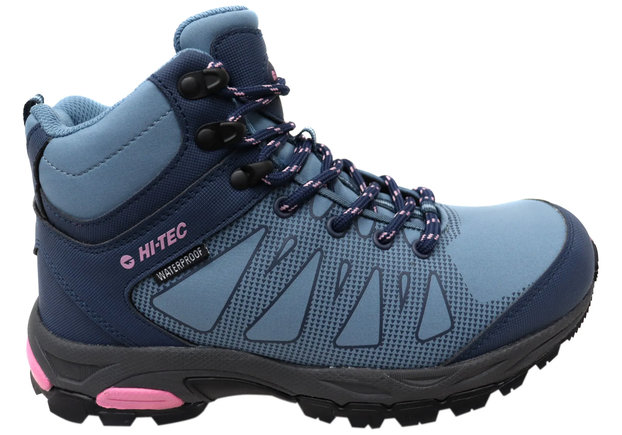 Hi Tec Womens Raven Mid Waterproof Comfortable Hiking Boots Ski Lodge