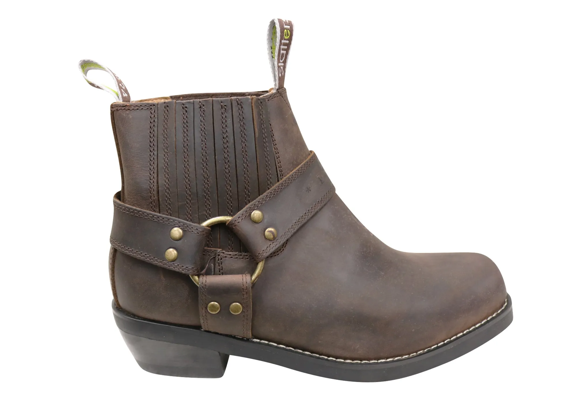 Wedge Sole Durable Shell Outdoor Trek Slatters Rebel Mens Comfortable Leather Dress Boots