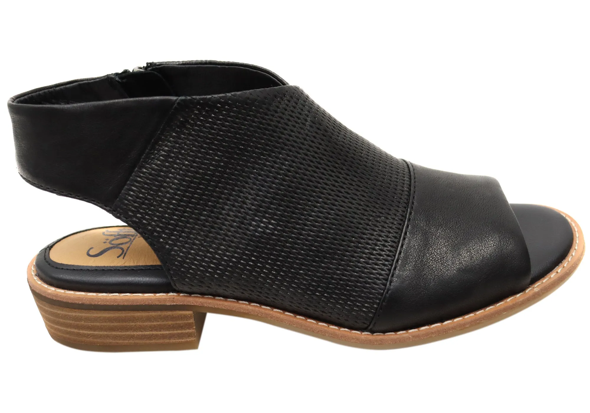 Sofft Natalia Womens Leather Sandals With Cushioned Comfort Footbed Simple Fit
