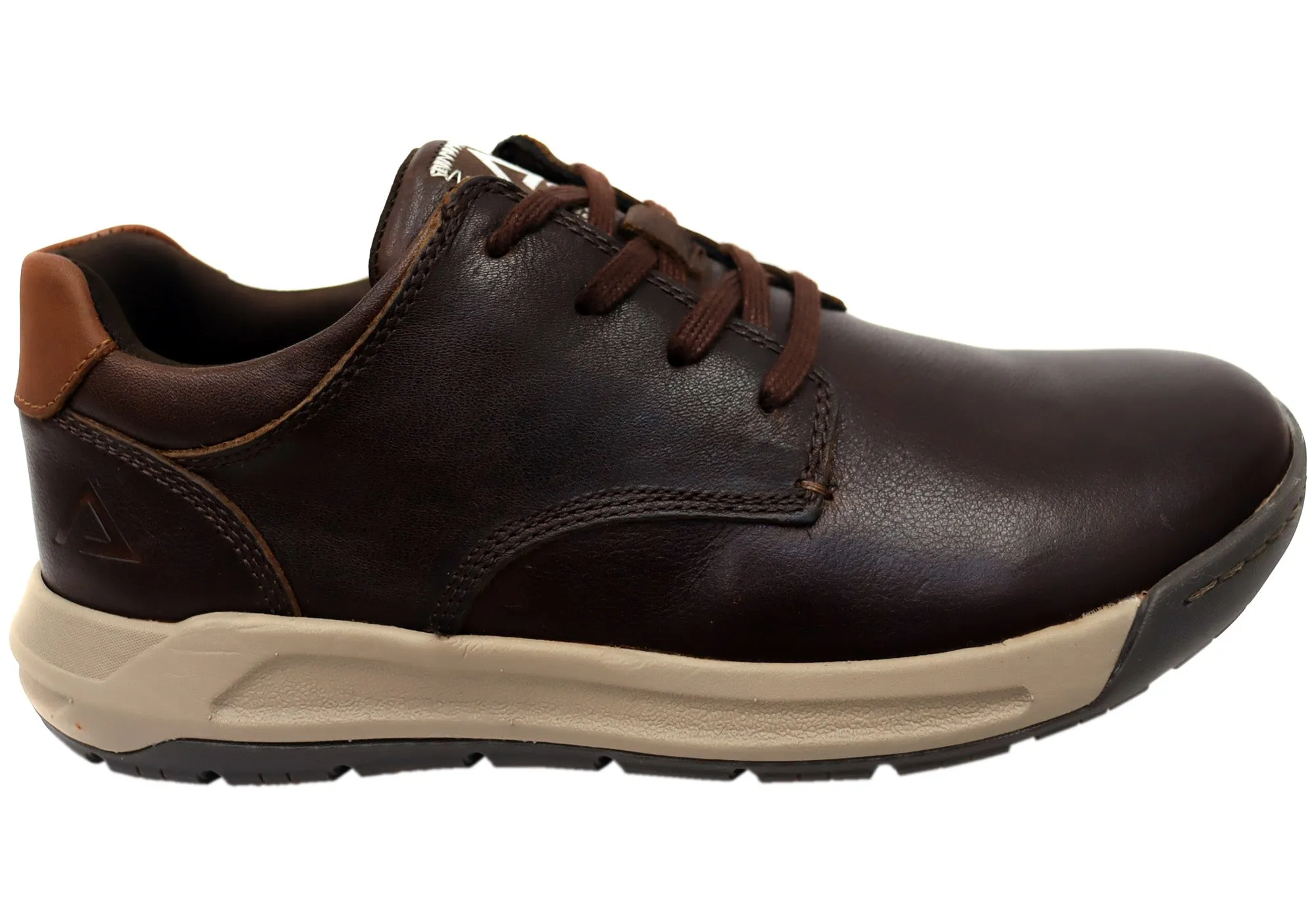 Align Erwin Mens Supportive Leather Wide Fit Comfortable Lace Up Shoes Arch Support Wellness Seekers