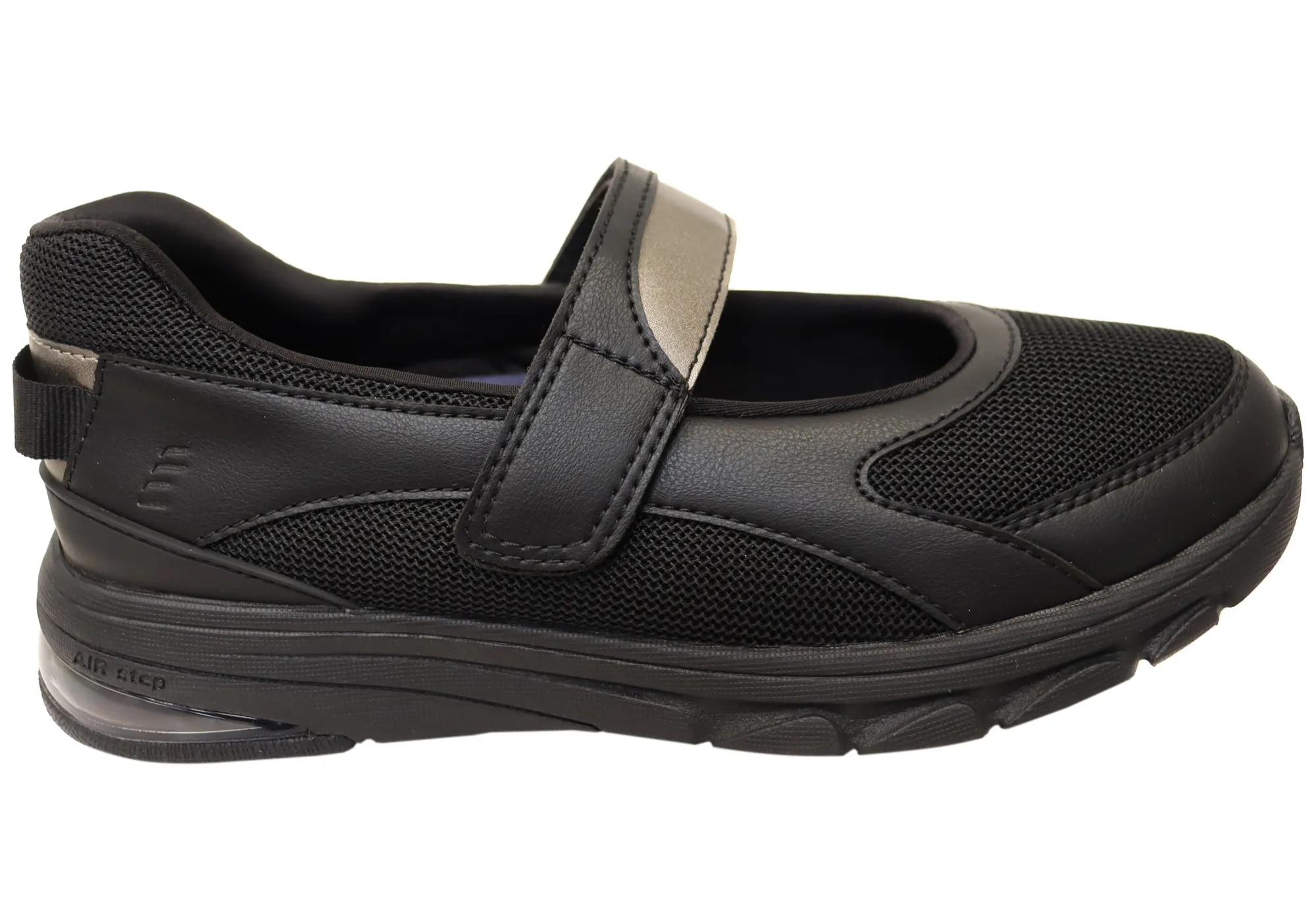 Homyped Airstep MJ Womens Comfortable Wide Fit Mary Jane Shoes Quick Fit