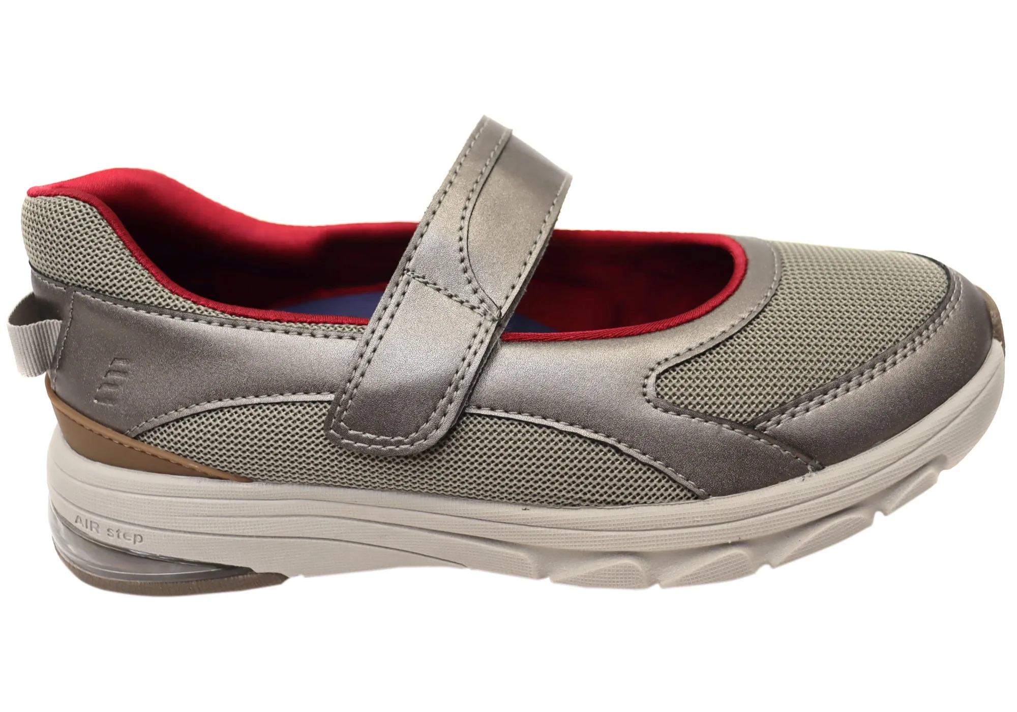 Homyped Airstep MJ Womens Comfortable Wide Fit Mary Jane Shoes Lounge Mode