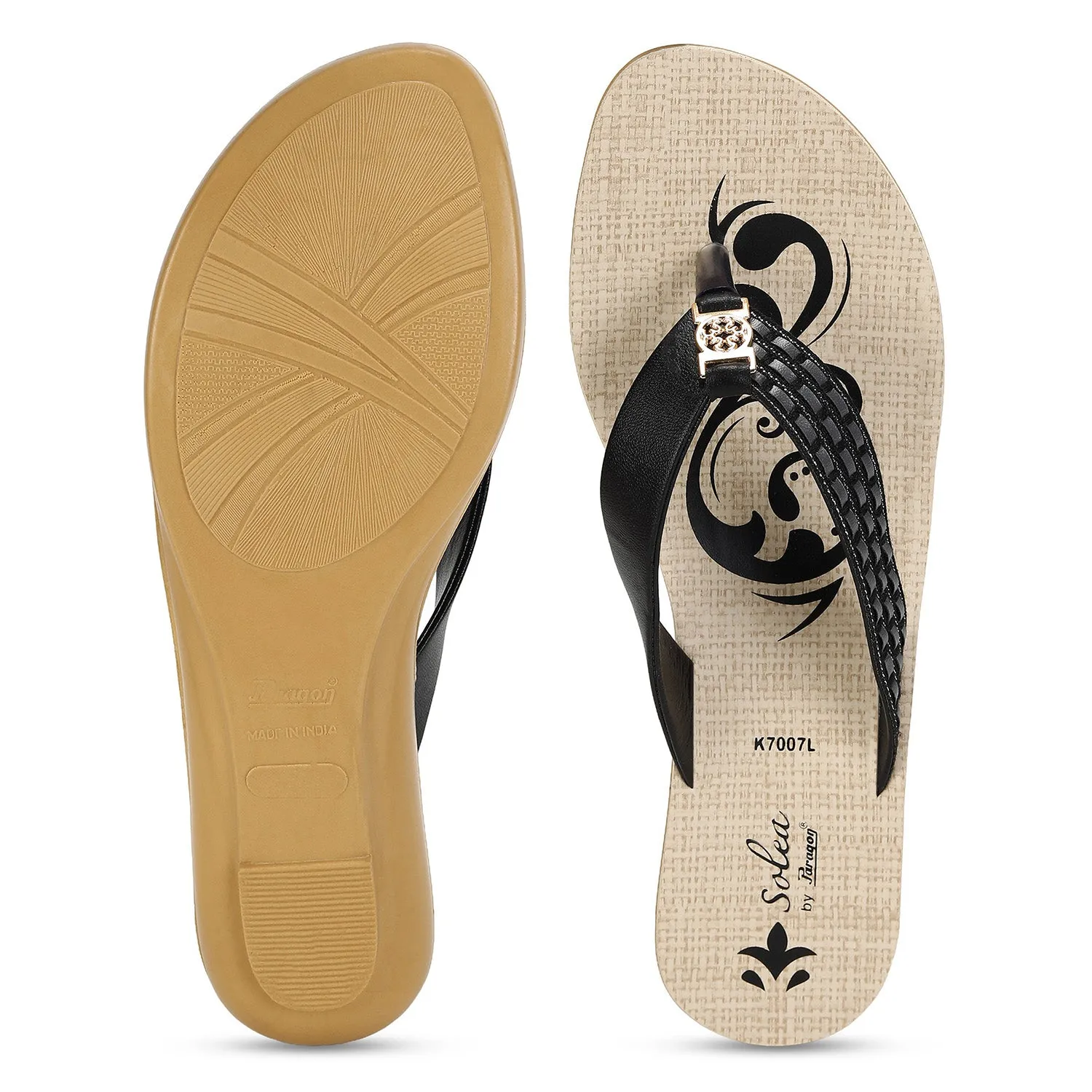 Stylish Beach Footwear Paragon  PUK7007L Women Sandals | Casual & Formal Sandals | Stylish, Comfortable & Durable | For Daily & Occasion Wear