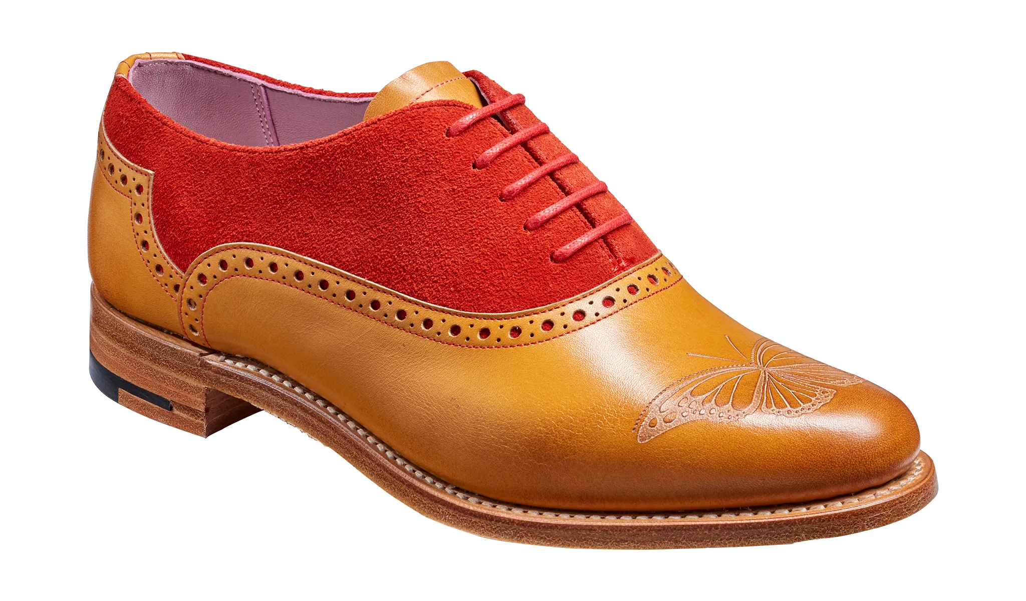 Versatile Shoes Gwen - Cedar Calf / Red Suede