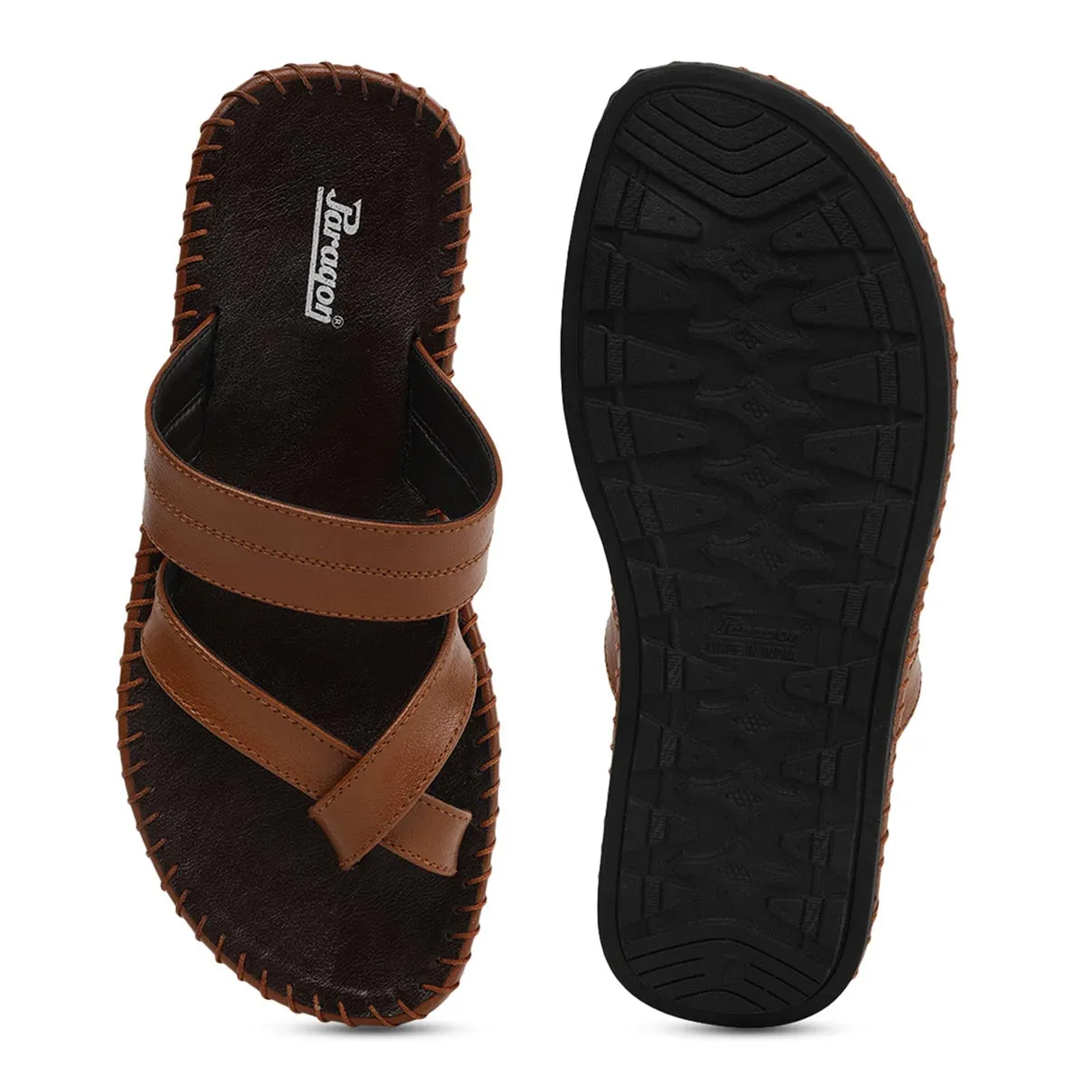 Paragon K2002G Men Stylish Sandals | Comfortable Sandals for Daily Outdoor Use | Casual Formal Sandals with Cushioned Soles Adjustable buckle Minimal Slide