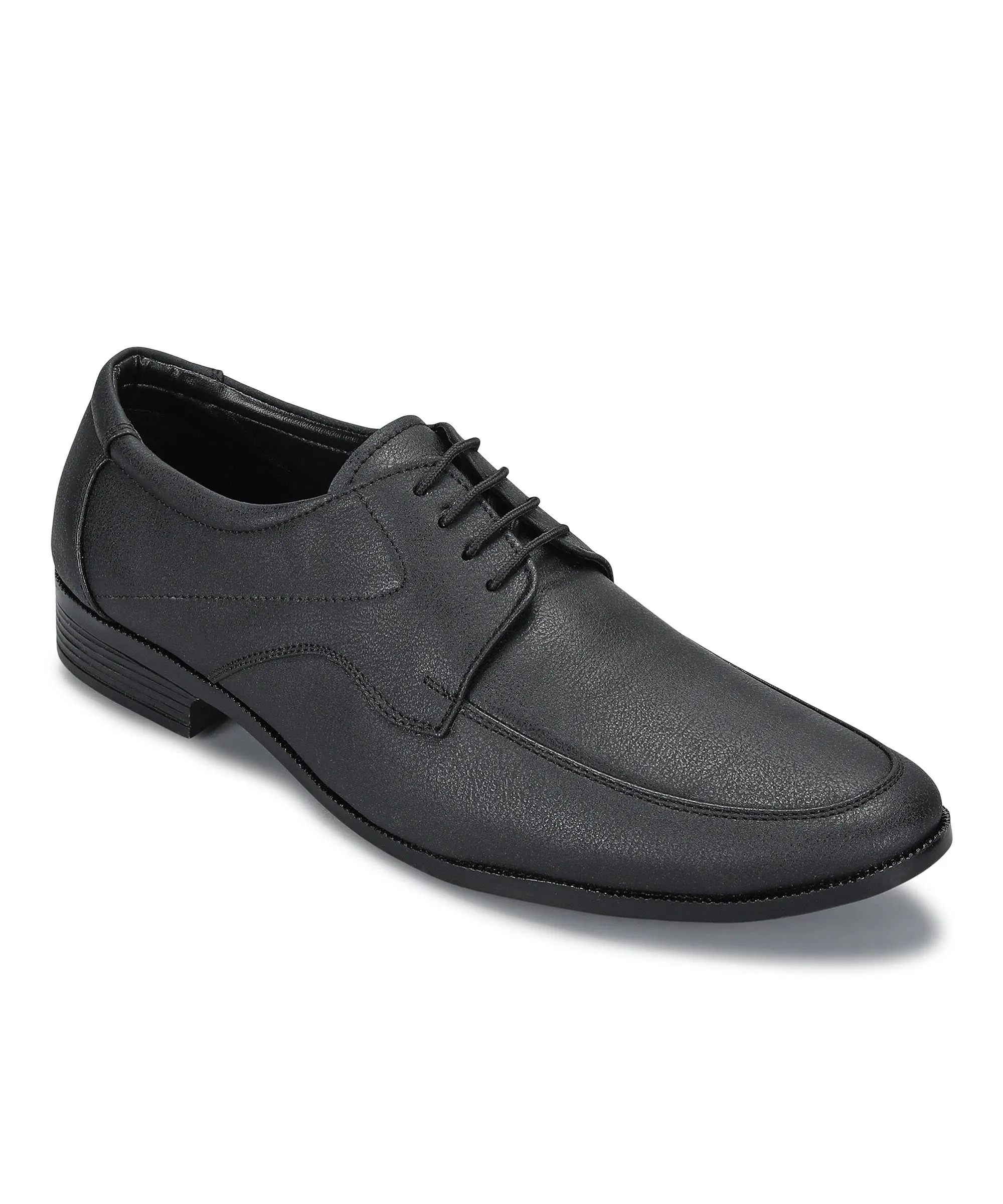 Professional Style Metro Step Paragon Men's Black Formal Shoes with Laces| Durable & Sturdy for Outdoor Wear