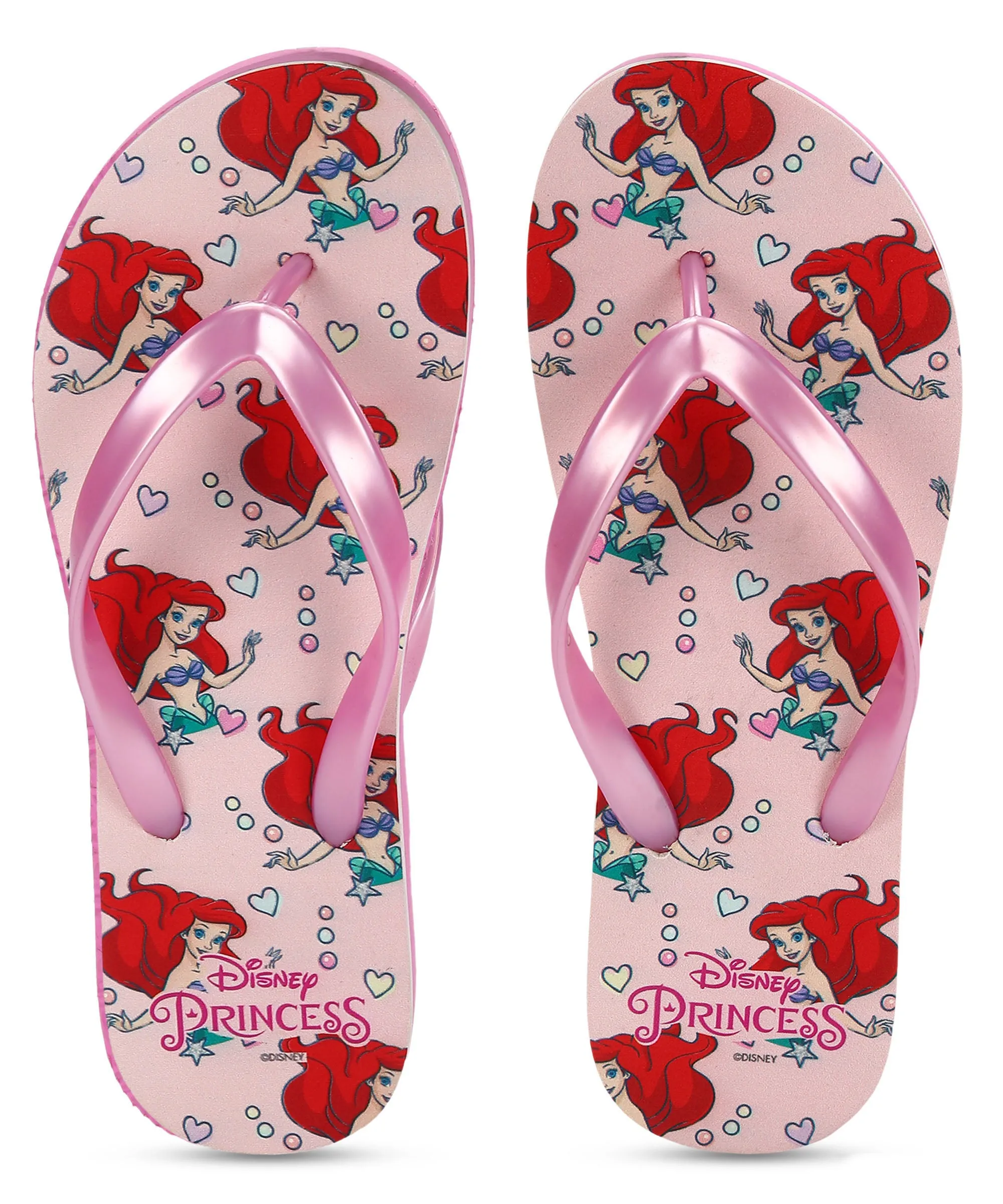 Disney Ariel HWDK3739L Women's Slippers | Stylish Comfortable Slippers with Cushioned Footbed for Comfort Fit | Perfect for Everyday Use I Pink Effortless Walk Fit Quality Construction
