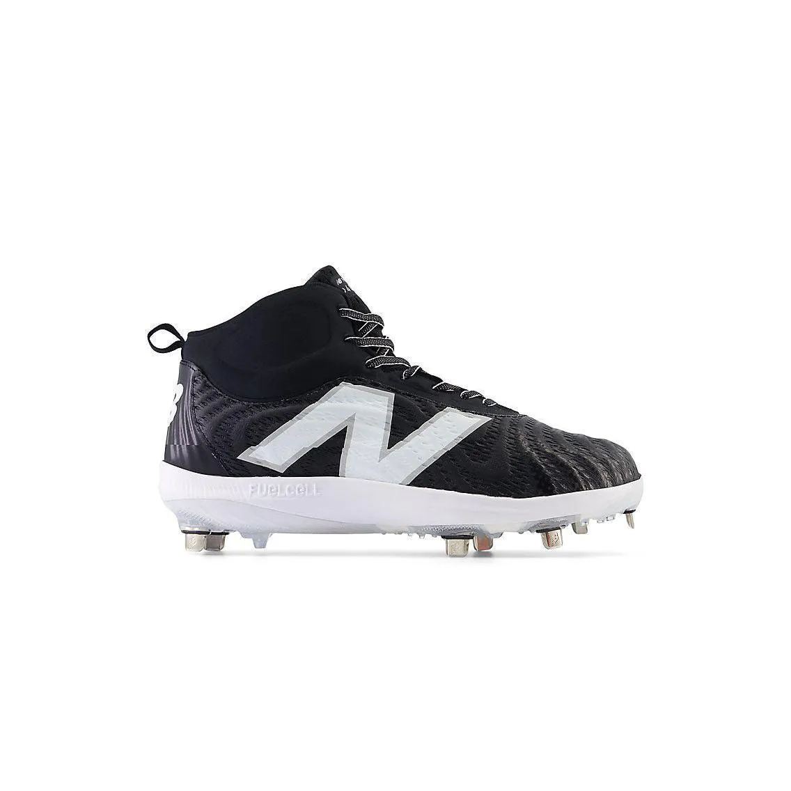 New Balance Men's FuelCell 4040 V7 Mid-Metal Baseball Cleats - Black / Optic White - M4040BK7 New York
