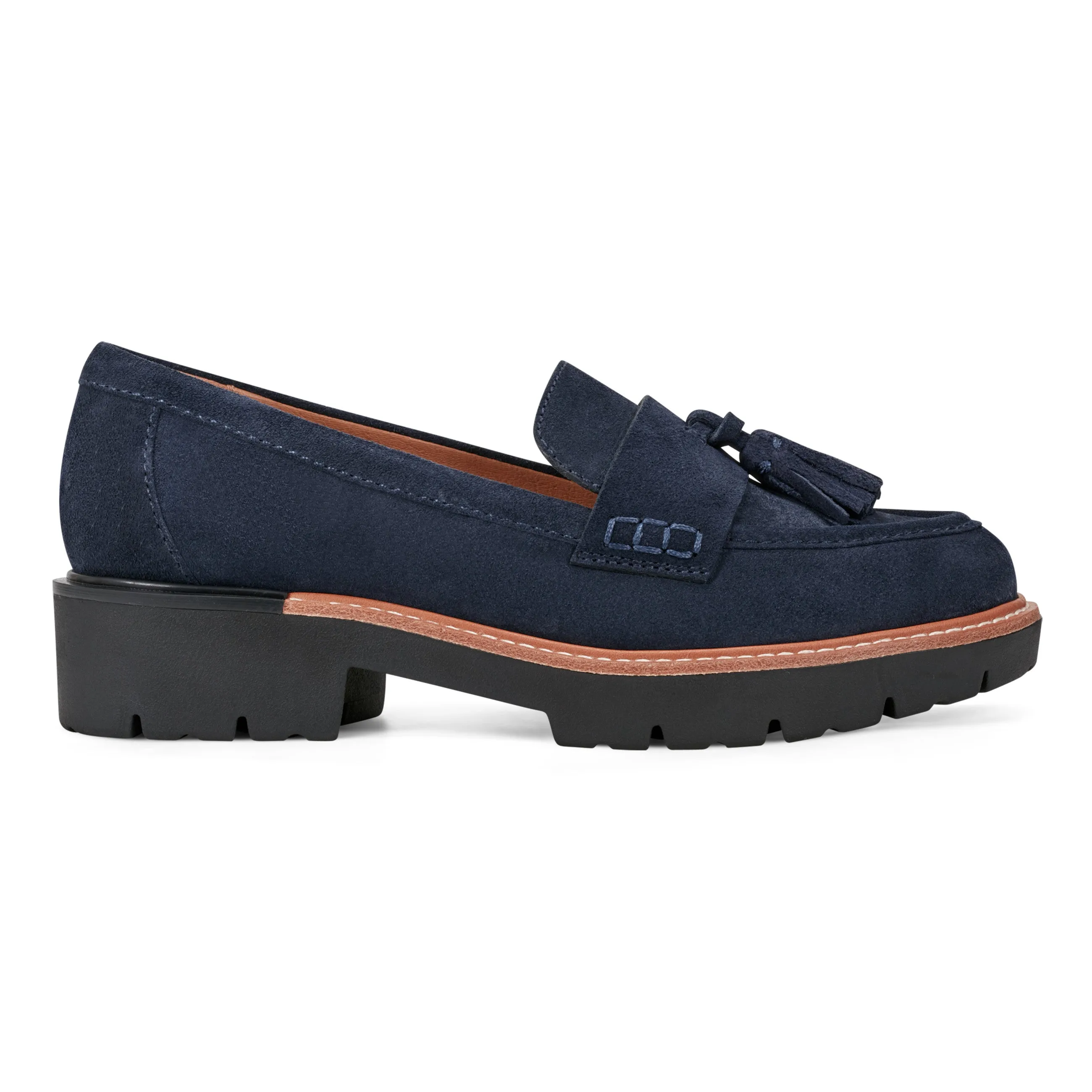 Dance Mode Commute Light Zimm Round Toe Lug Sole Casual Slip-on Loafers