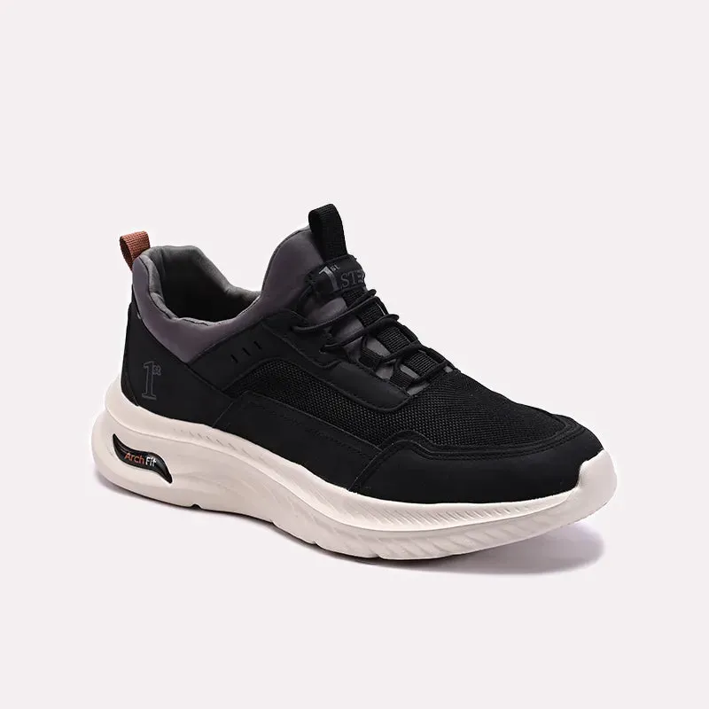 Good Support Black Casual Sneakers Mens 0120604