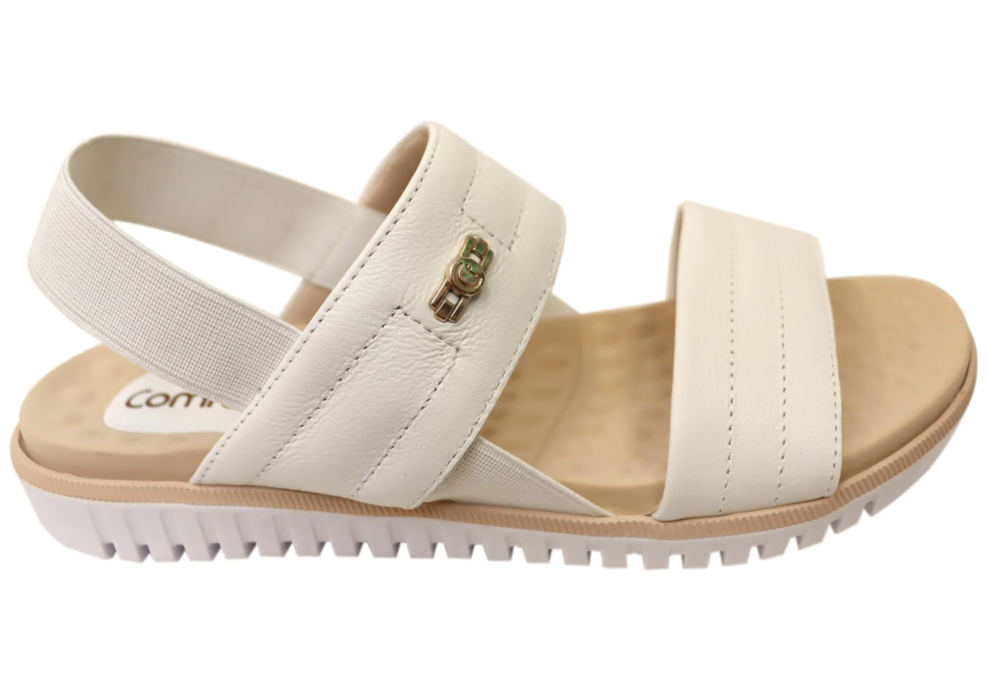 Comfortflex Vinza Womens Leather Comfortable Sandals Made In Brazil Customizable Straps