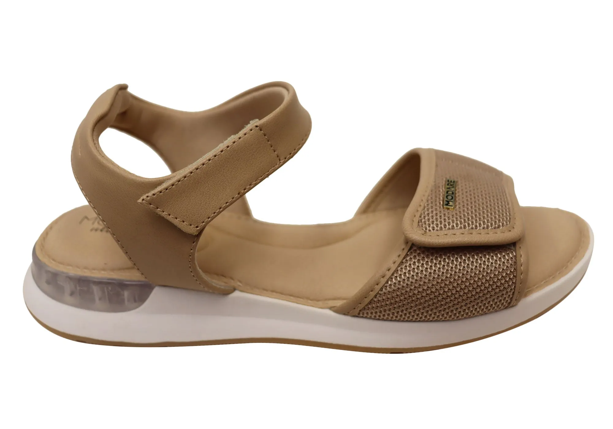 Modare Ultraconforto Lanar Womens Comfort Sandals Made In Brazil Closed Design Durable And Comfortable