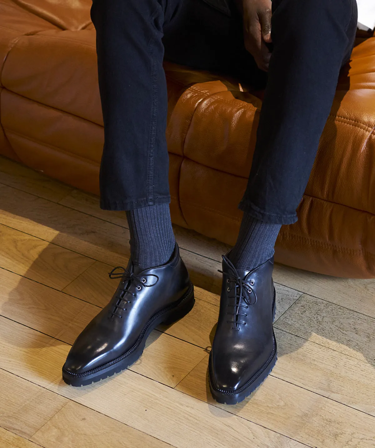 Bottines EMILIO Gris Patin Compression Molded Outsole