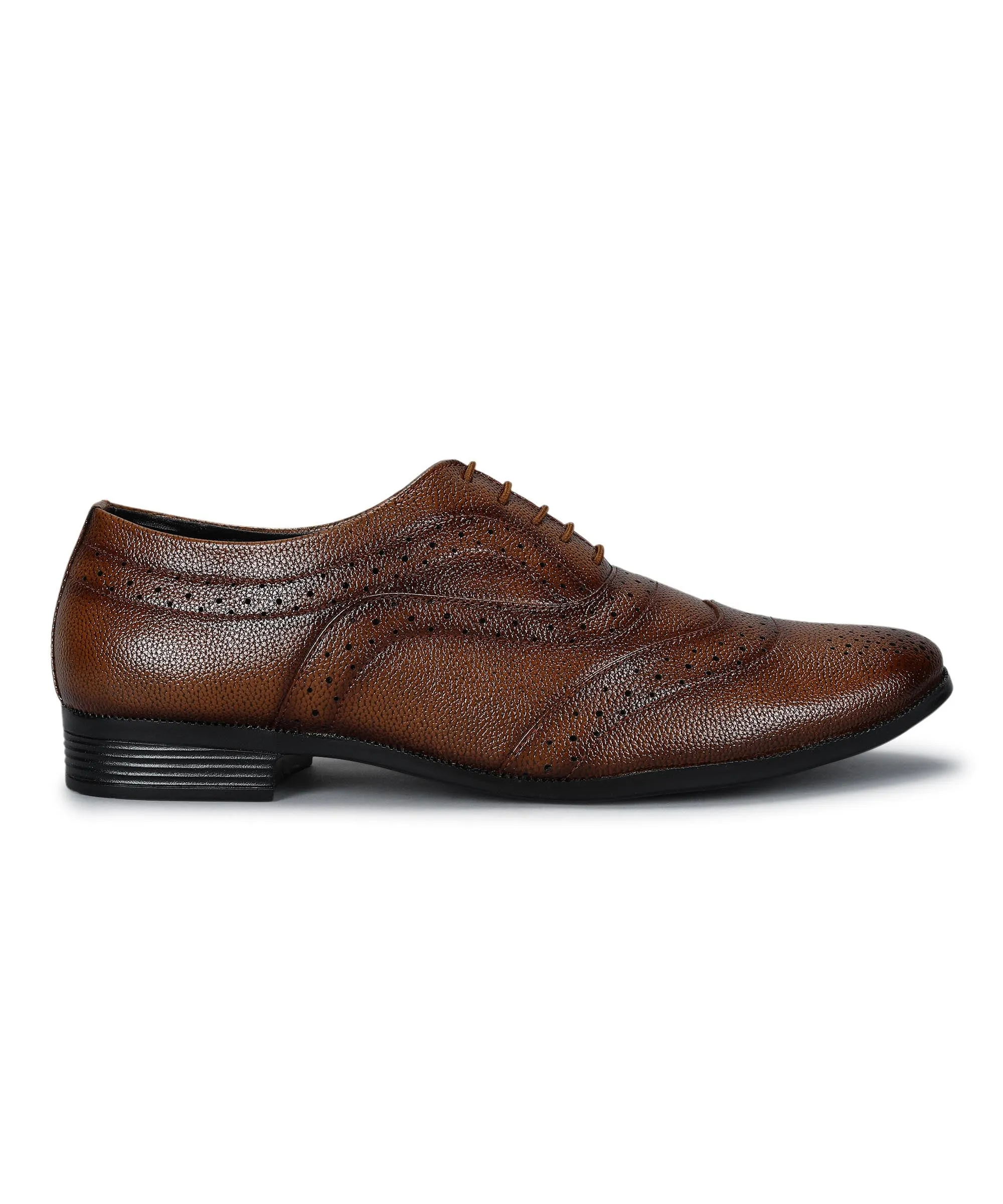 Paragon Men's Tan Formal Shoes| Trendy, Durable & Sturdy for Outdoor Wear Professional Vibe