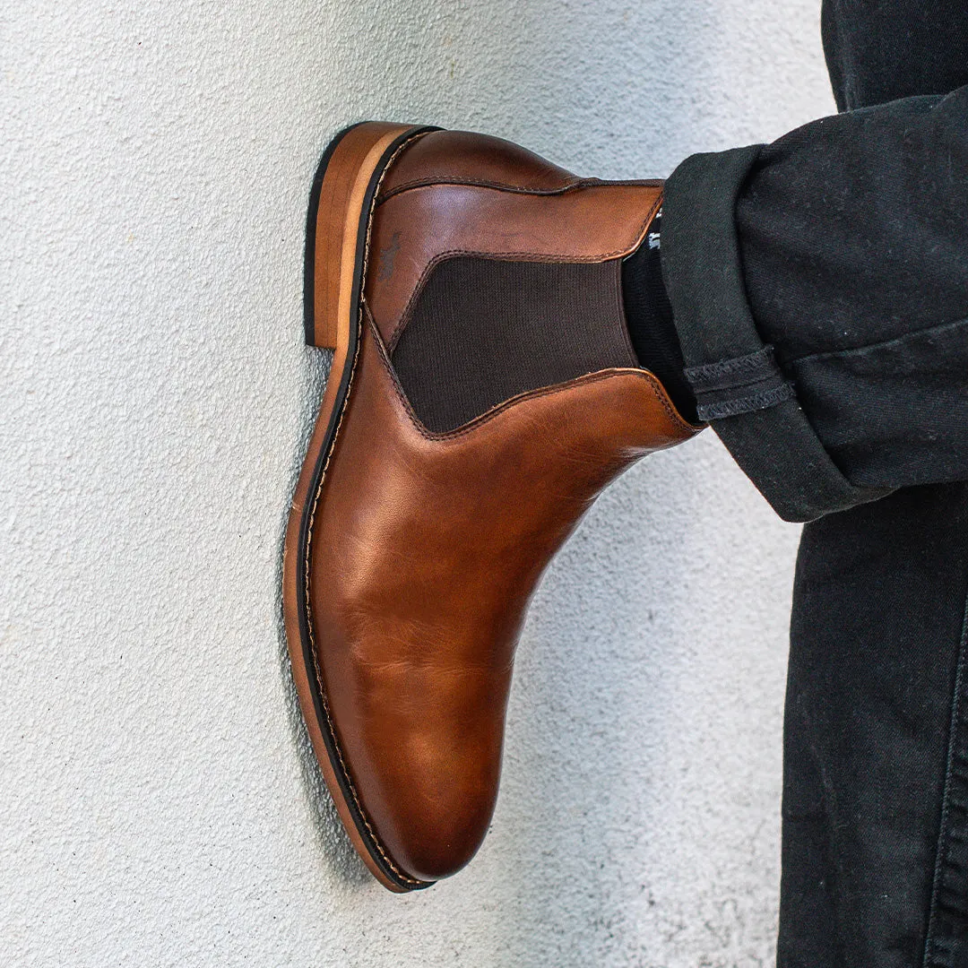 Scandi Shade Noah Chelsea Boots Tan