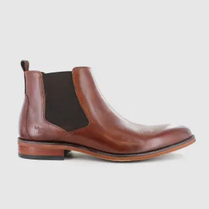 Noah Chelsea Boots Tan Fine Edge