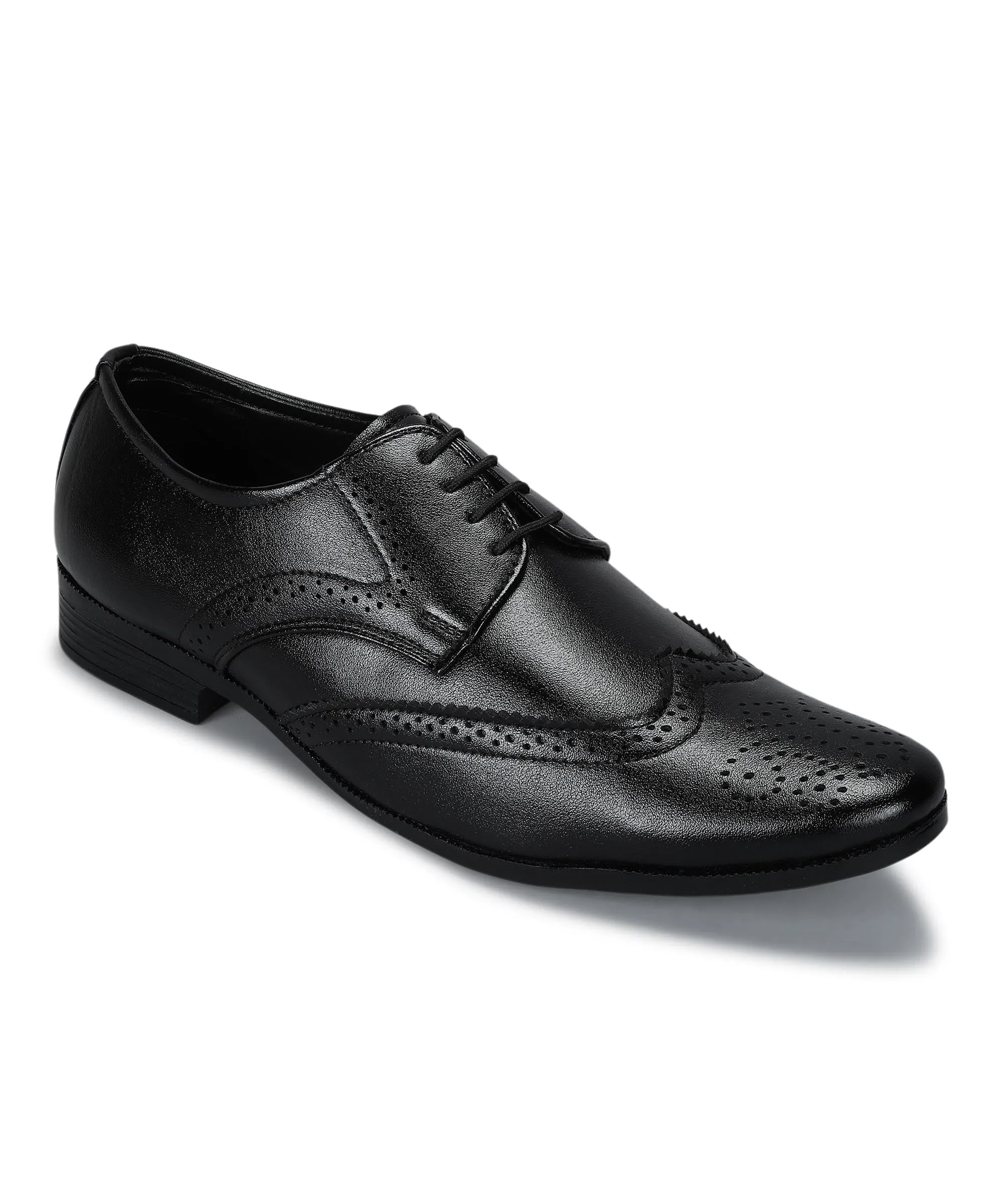 Paragon Men's Black Formal Shoes| Trendy, Durable & Sturdy for Outdoor Wear Flexible Style Evening Outfit