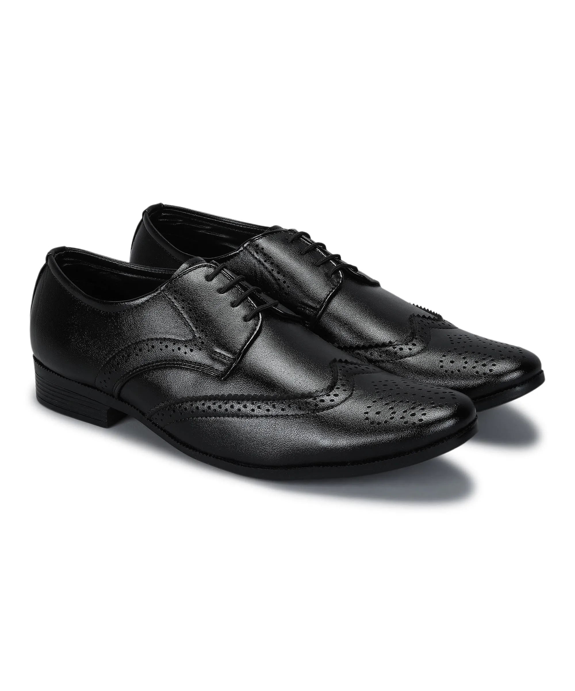 Quiet Response Travel Day Paragon Men's Black Formal Shoes| Trendy, Durable & Sturdy for Outdoor Wear