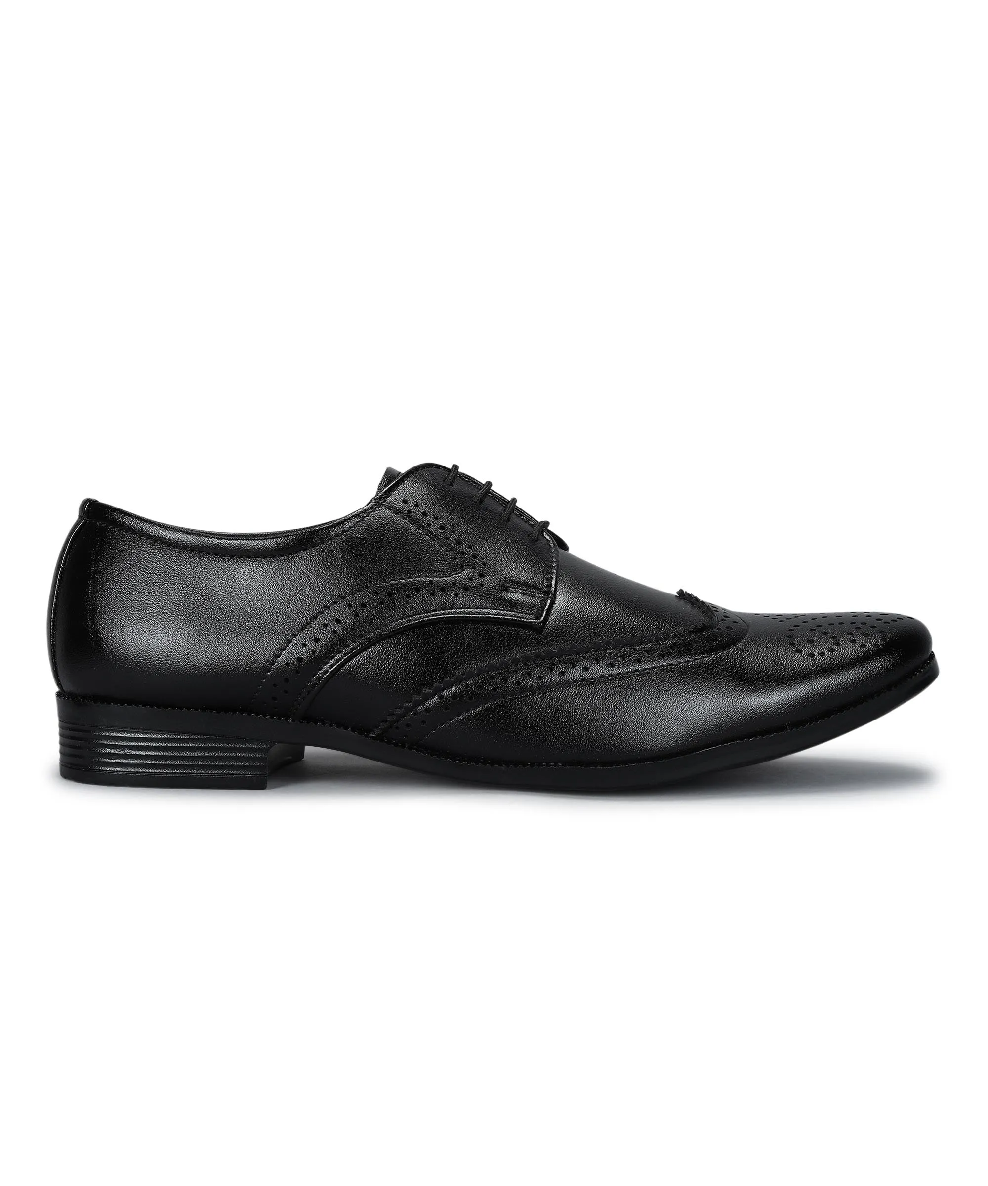 Paragon Men's Black Formal Shoes| Trendy, Durable & Sturdy for Outdoor Wear Work Appearance Gloss Leather