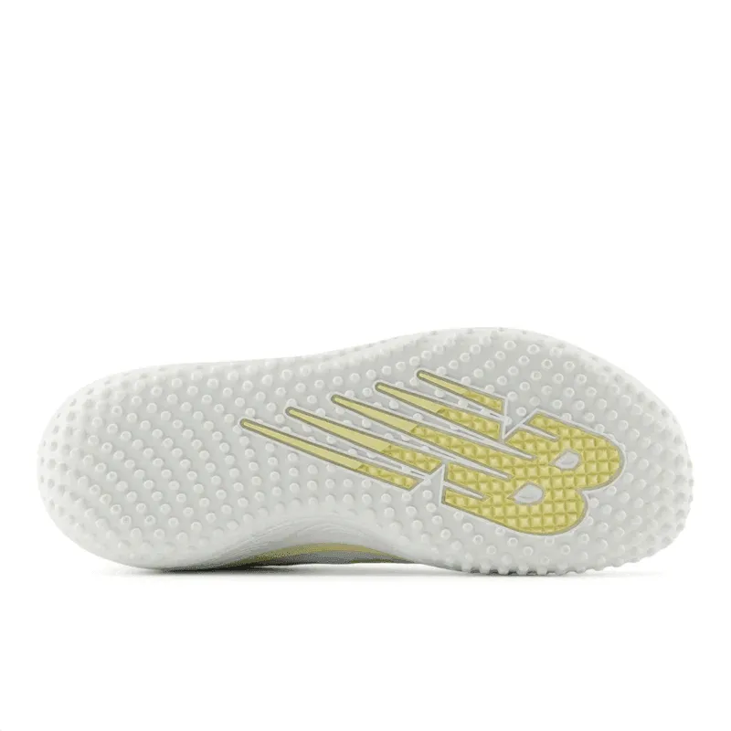 New Balance Women's Fresh Foam x Velo v4 Turf-Trainer Softball Shoes - White/Gold STVELOC4 Hot Mood