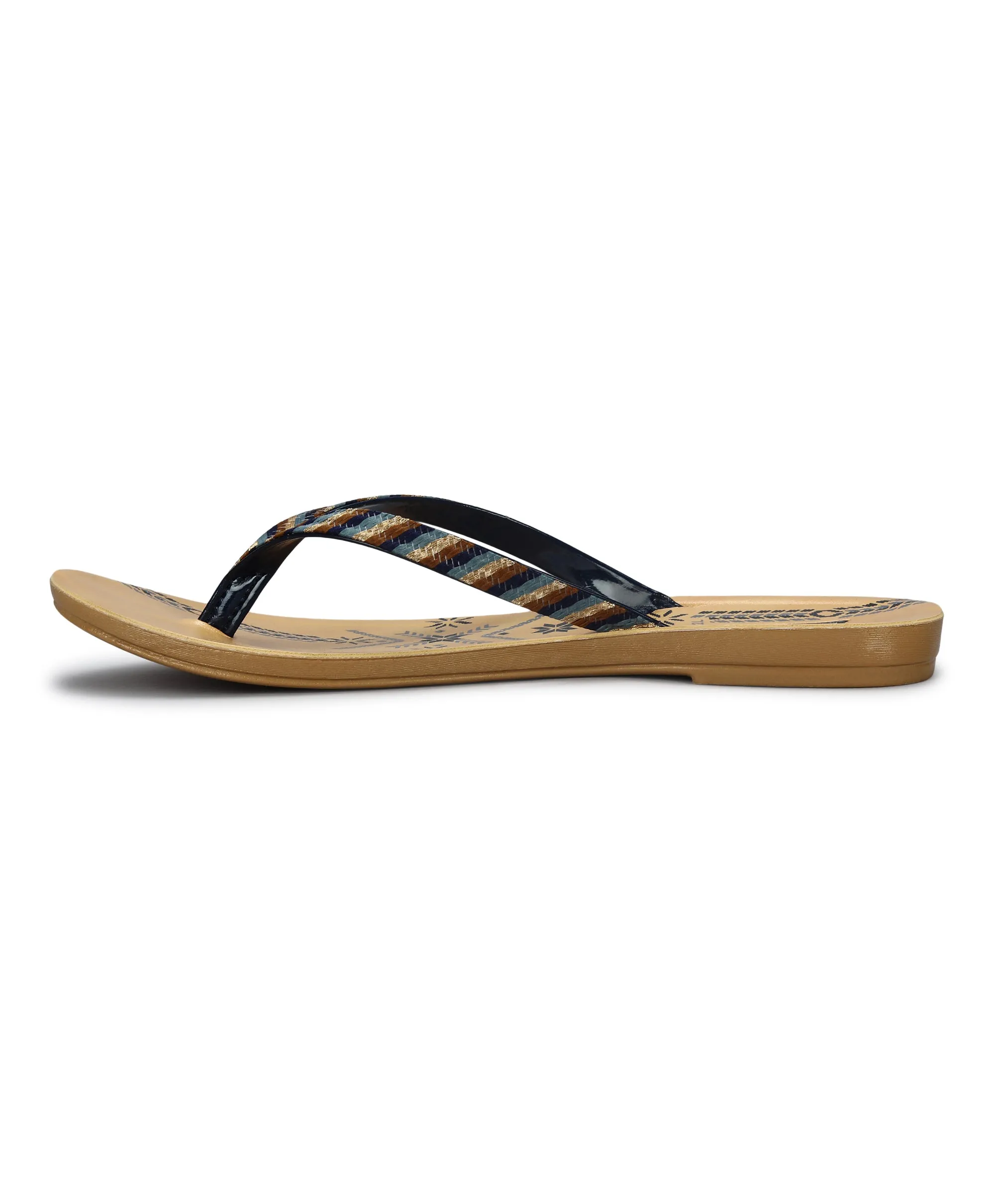 Paragon Women's Slip On Flat Blue Sandals | Durable Dailywear Sandals Fast Dry