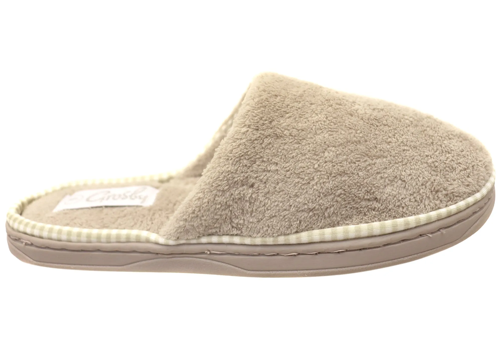 Grosby Invisible Loop Womens Comfortable Open Back Slippers Summer Ready Slides