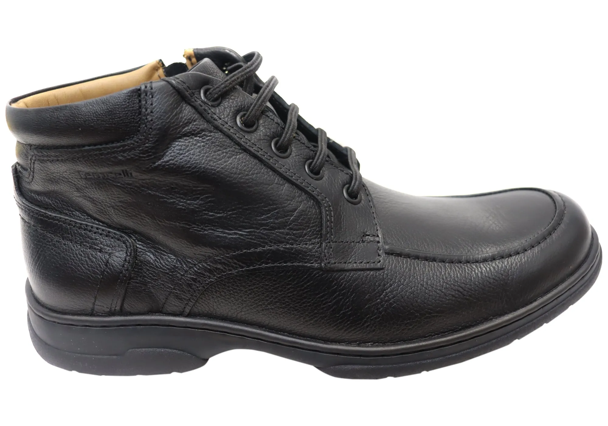 Comfort Lining All Day Wear Smooth Texture Ferricelli Damien Mens Comfortable Leather Boots Made In Brazil