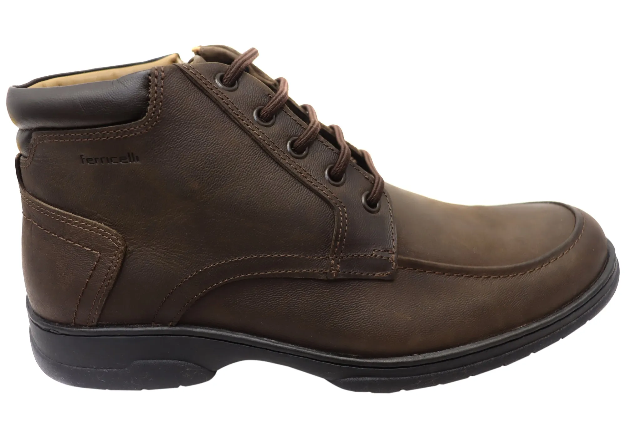 Surfer Ferricelli Damien Mens Comfortable Leather Boots Made In Brazil
