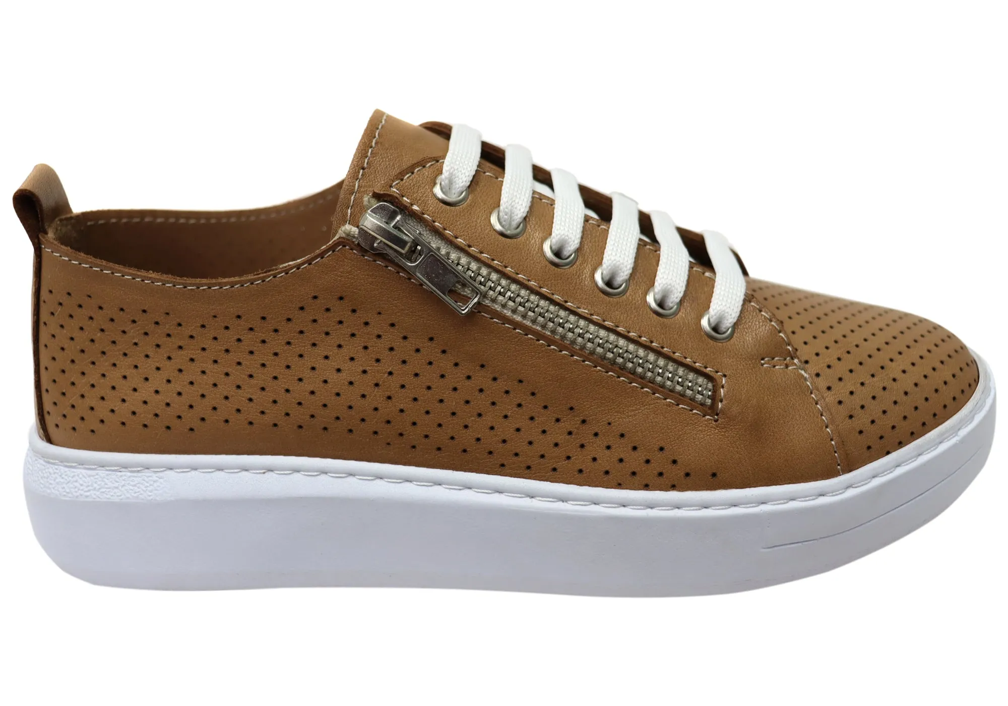 Orizonte Aldina Womens European Comfortable Leather Casual Shoes Work Hike Out And Go