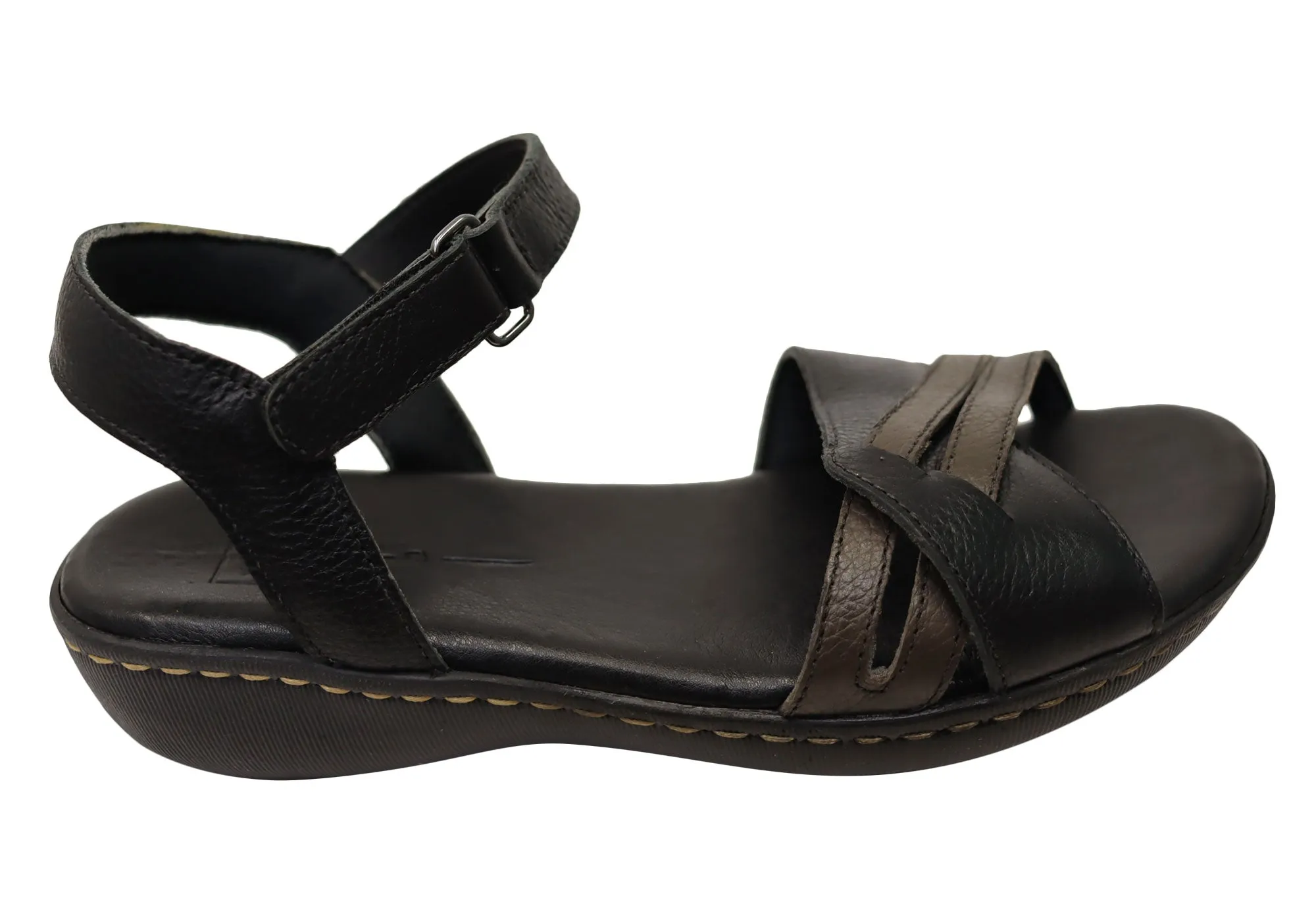 Via Paula Angela Womens Brazilian Comfortable Leather Sandals Flexible Comfort
