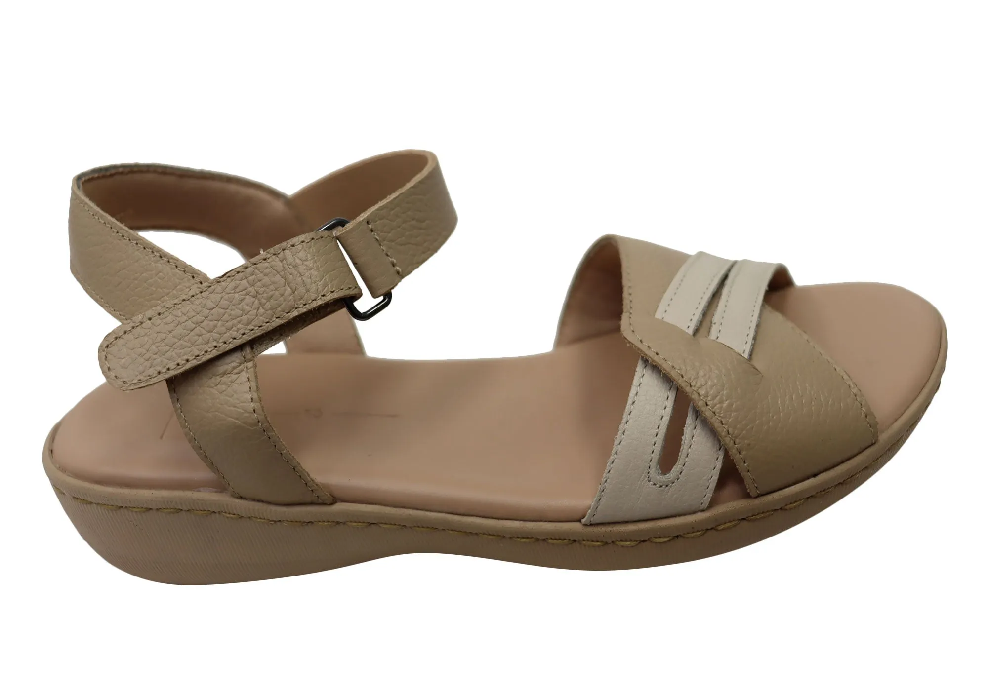 Via Paula Angela Womens Brazilian Comfortable Leather Sandals City Ready