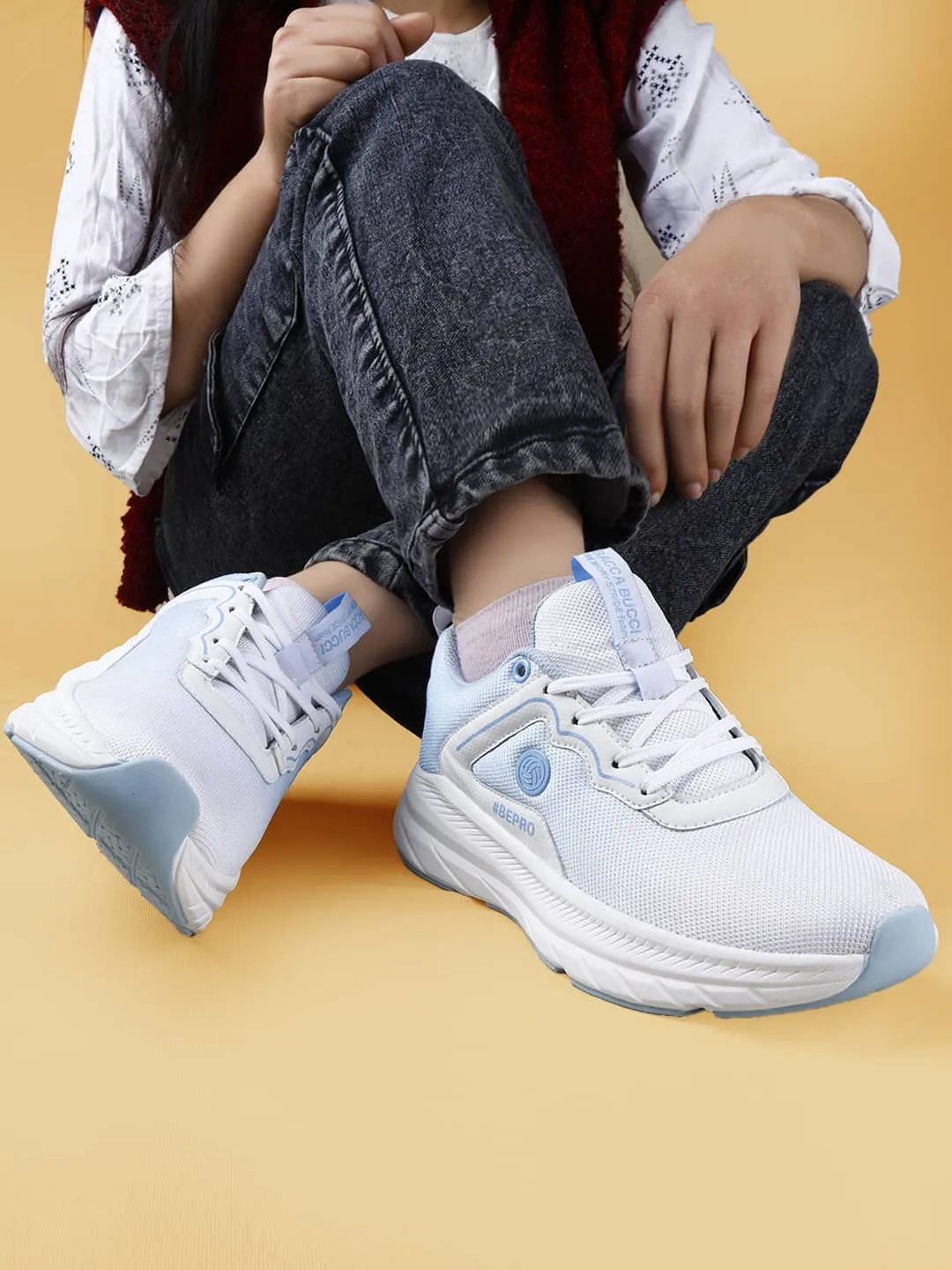Bacca Bucci Nexus Womens Chunky-Sole Running/Active Sports Shoes Concert Mood mesh construction